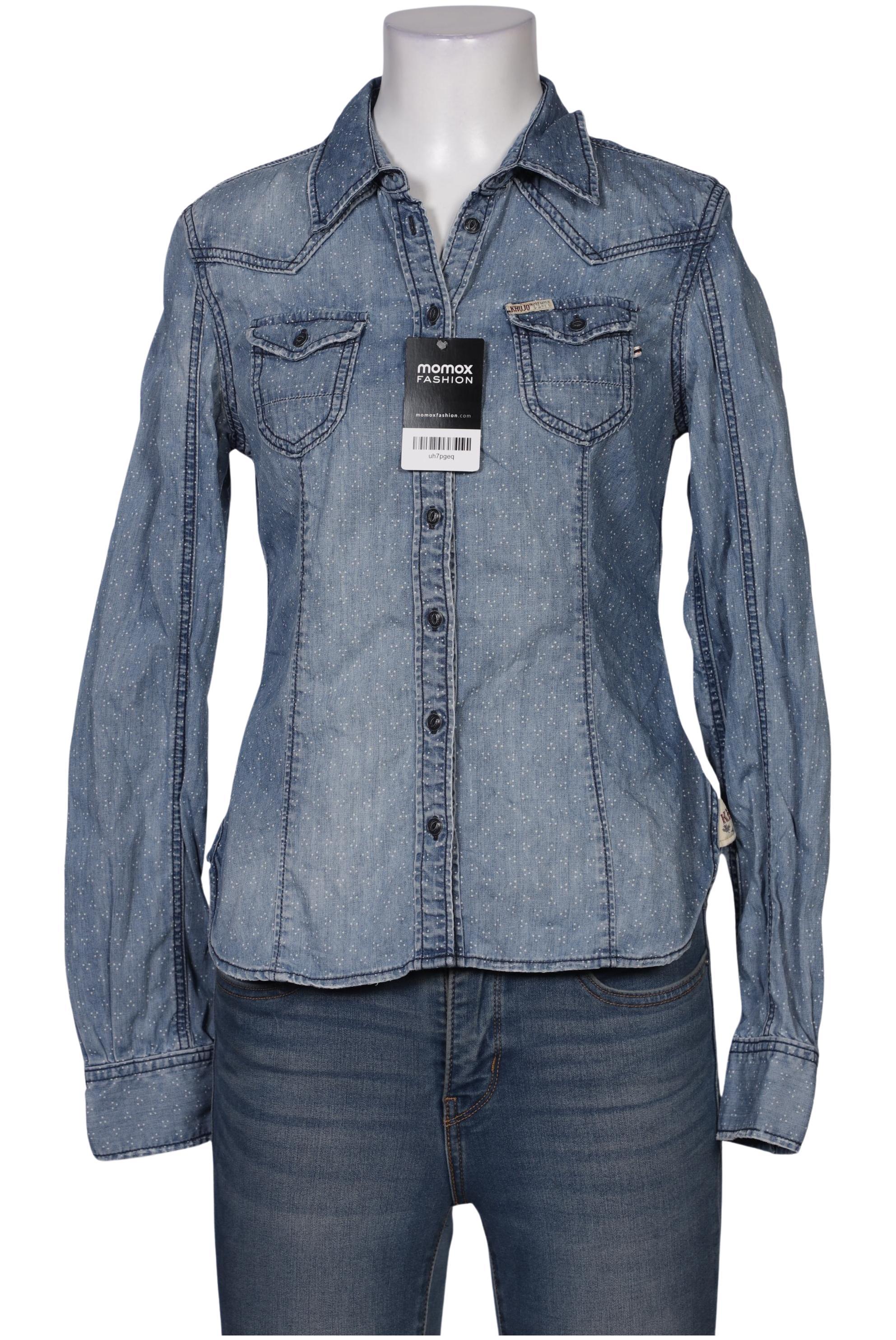 

Khujo Damen Bluse, blau, Gr. 36