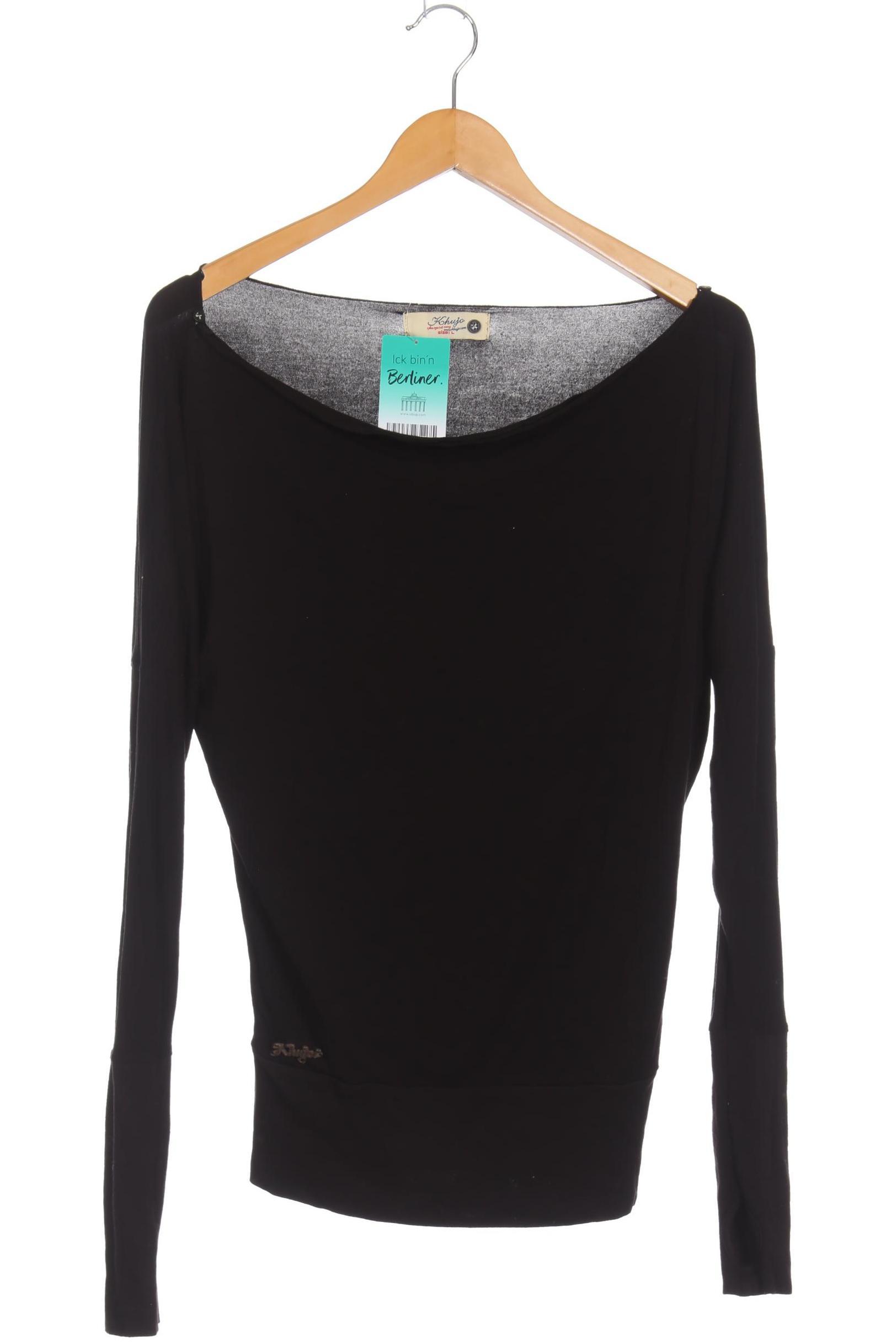 

Khujo Damen Langarmshirt, schwarz, Gr.