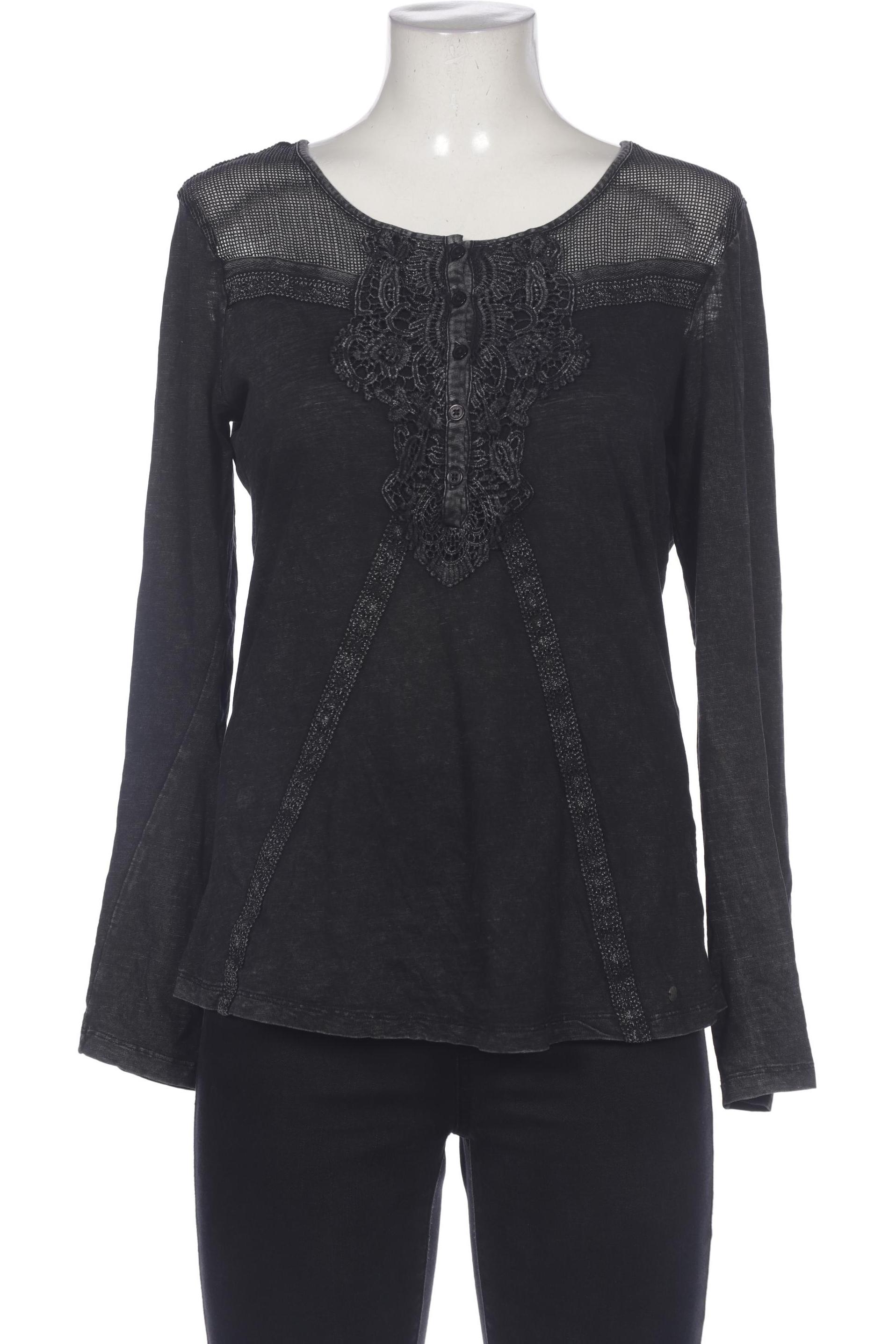 

Khujo Damen Langarmshirt, schwarz, Gr. 42