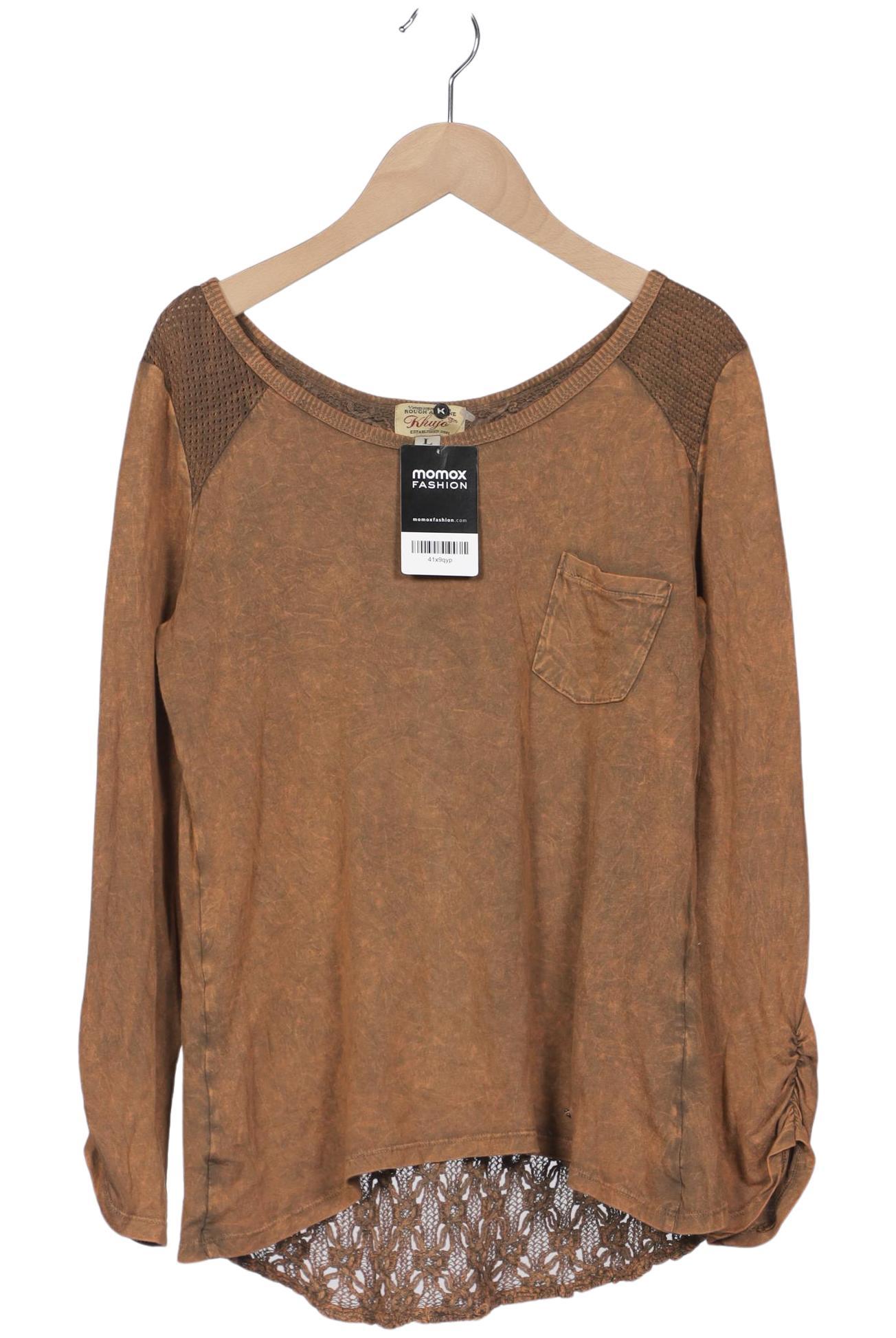 

Khujo Damen Langarmshirt, braun, Gr. 42