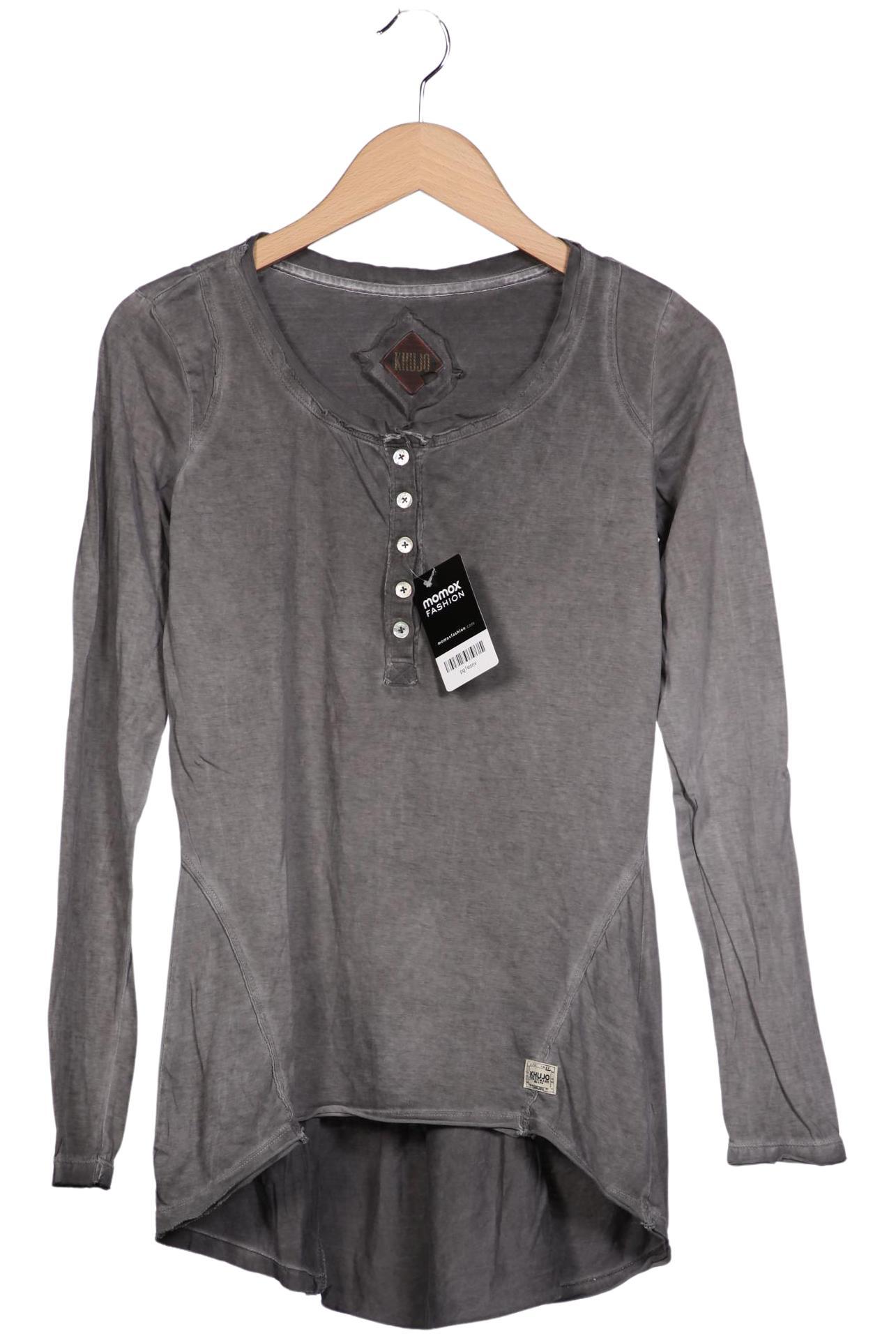 

Khujo Damen Langarmshirt, grau, Gr. 38
