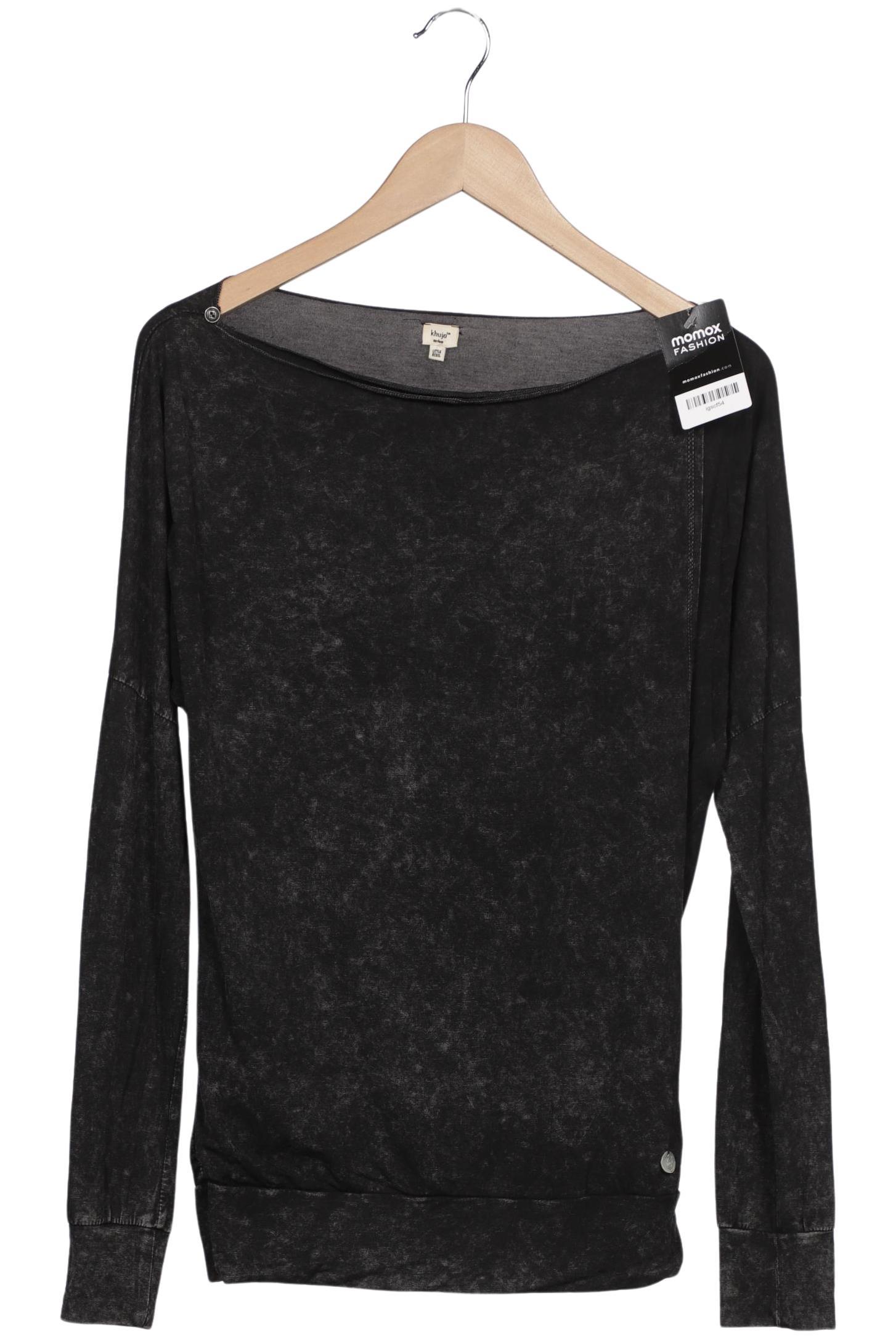 

Khujo Damen Langarmshirt, schwarz, Gr. 38