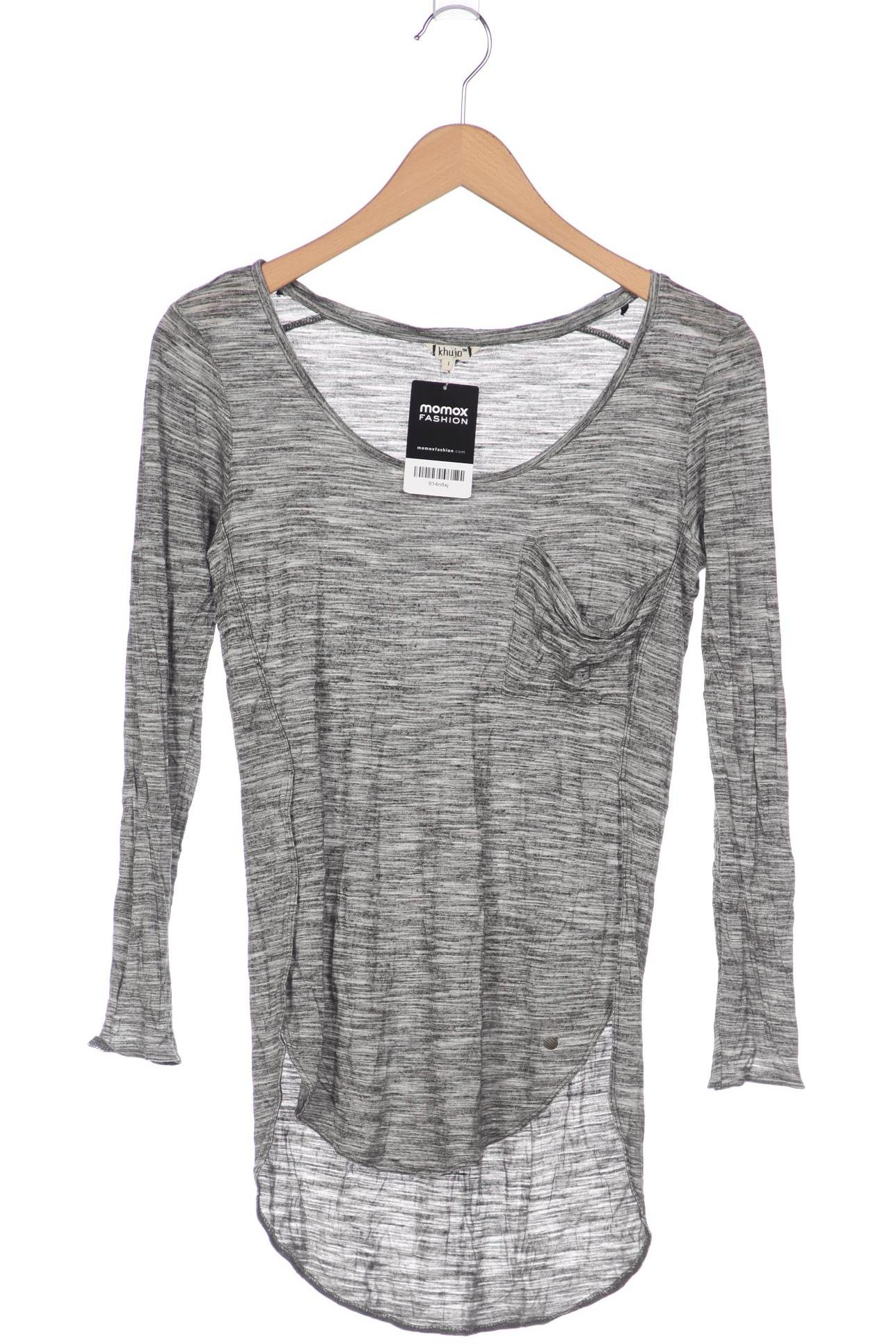 

Khujo Damen Langarmshirt, grau, Gr. 36