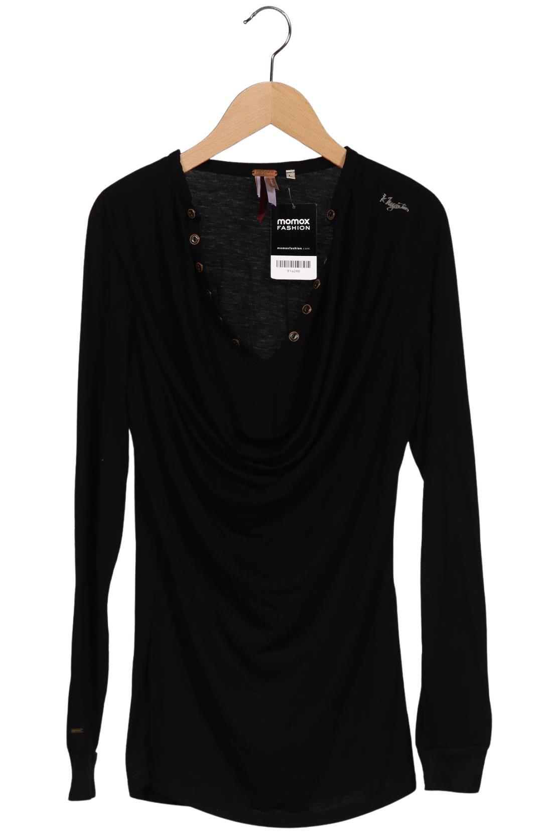 

Khujo Damen Langarmshirt, schwarz, Gr. 42