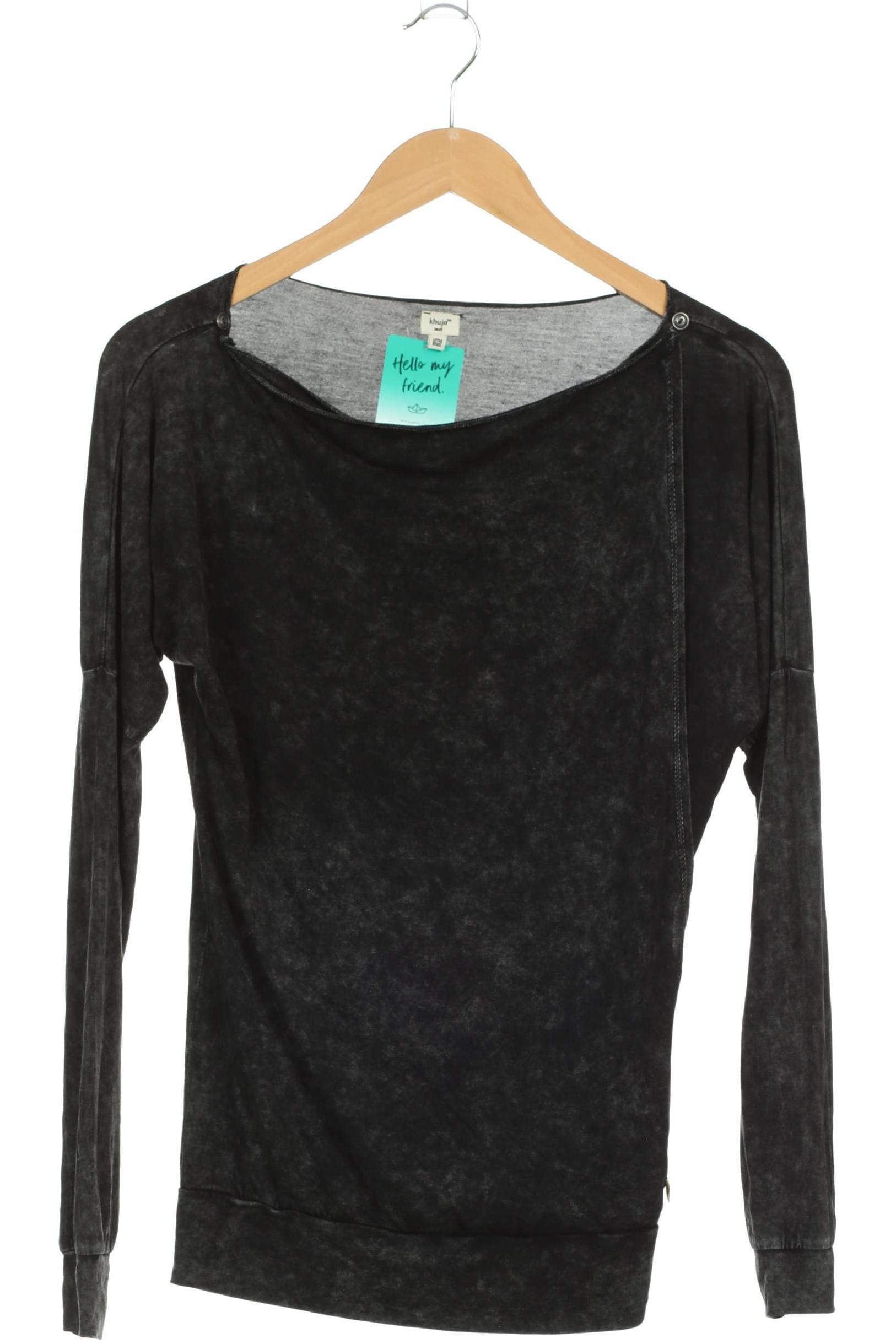 

Khujo Damen Langarmshirt, schwarz, Gr.