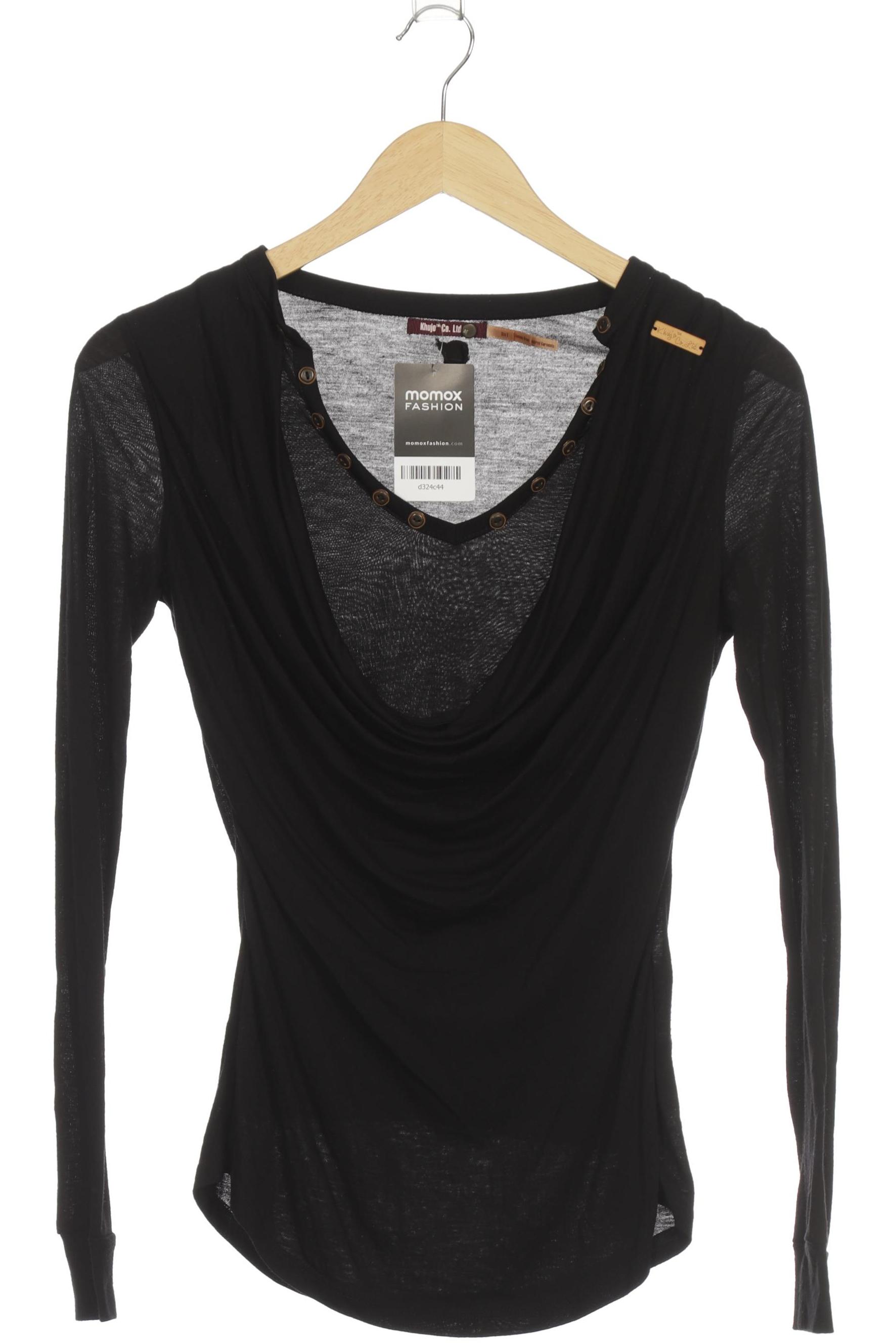 

Khujo Damen Langarmshirt, schwarz, Gr.