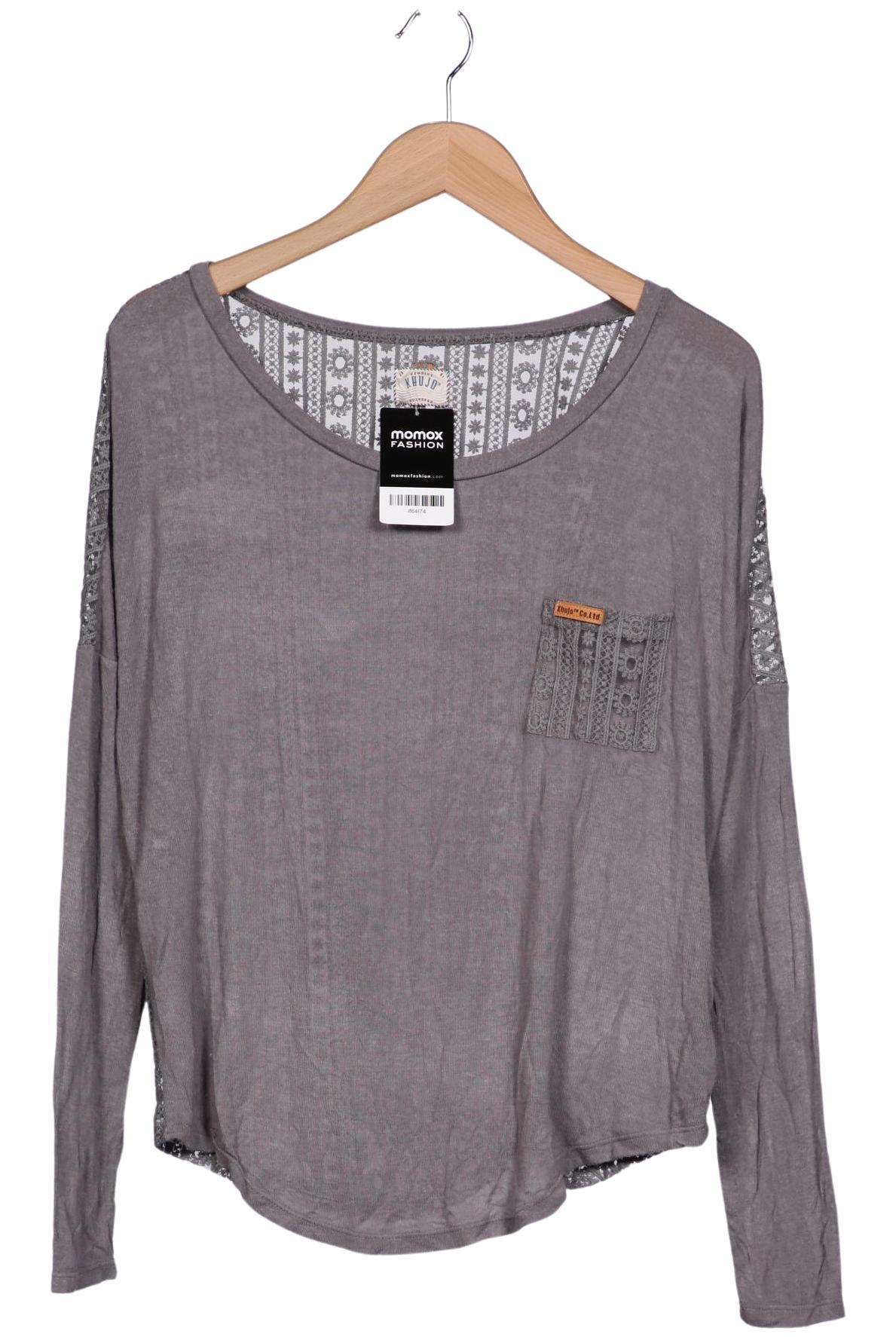 

Khujo Damen Langarmshirt, grau, Gr. 42