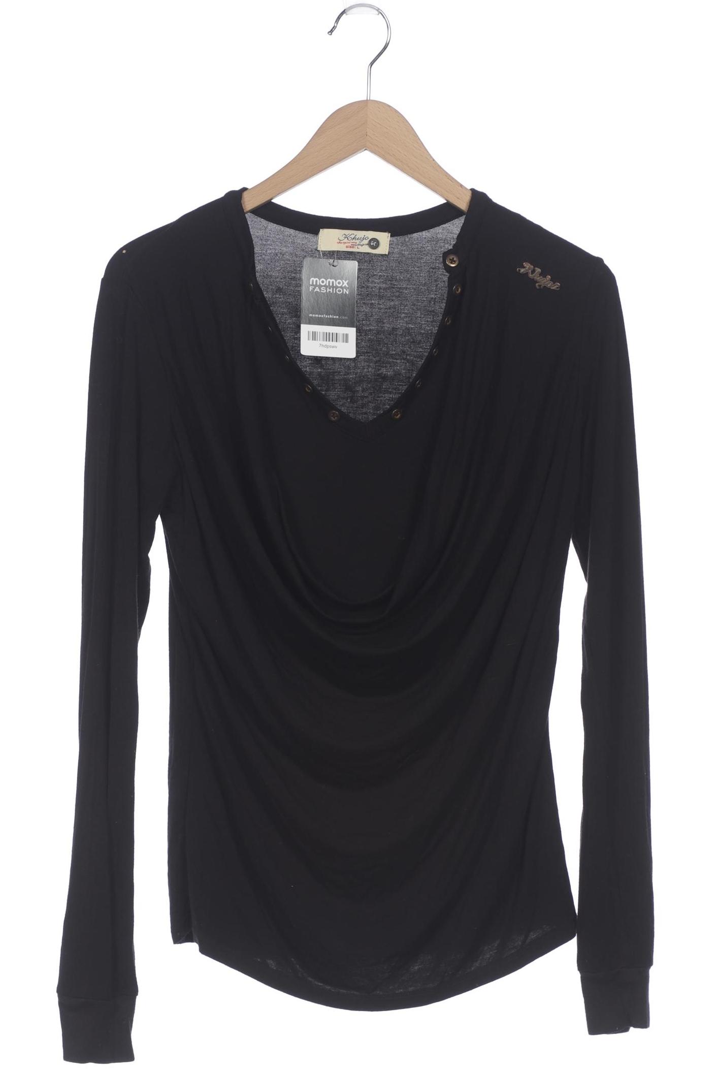 

Khujo Damen Langarmshirt, schwarz, Gr. 42