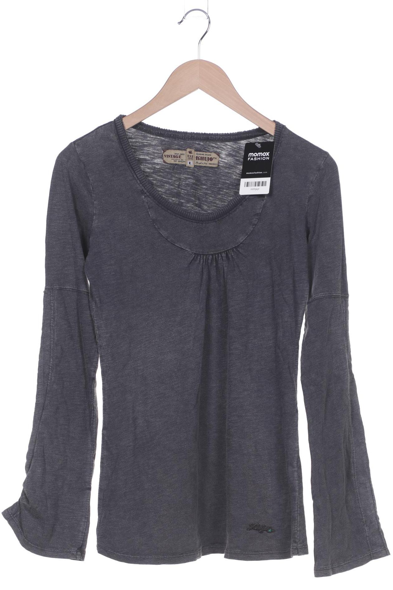 

Khujo Damen Langarmshirt, grau, Gr. 42