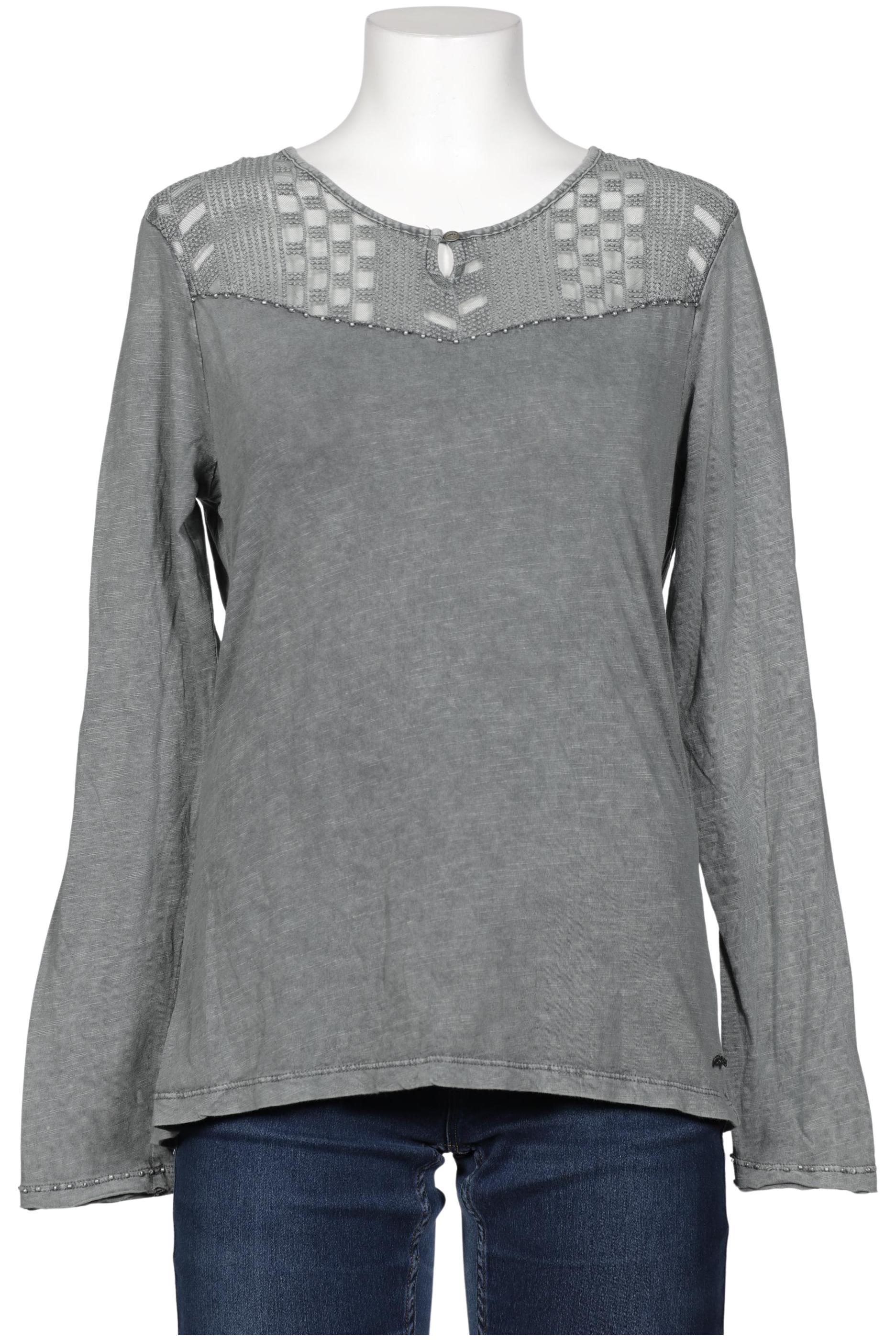 

Khujo Damen Langarmshirt, grau, Gr. 42