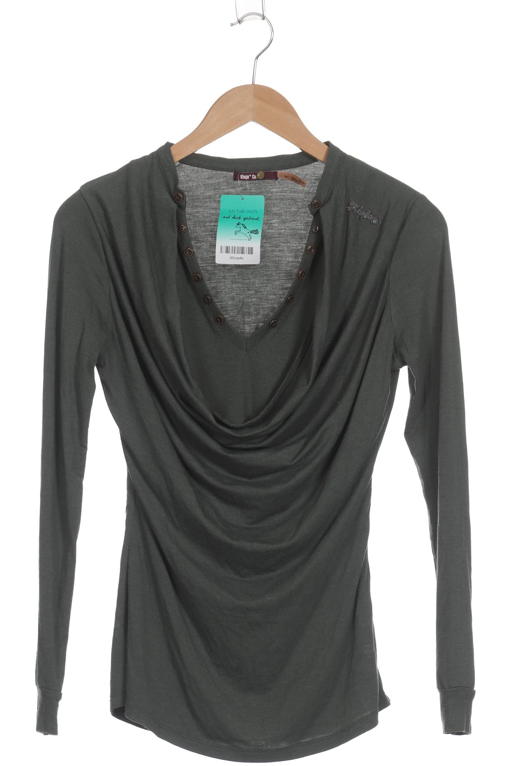 

Khujo Damen Langarmshirt, grün, Gr. 36