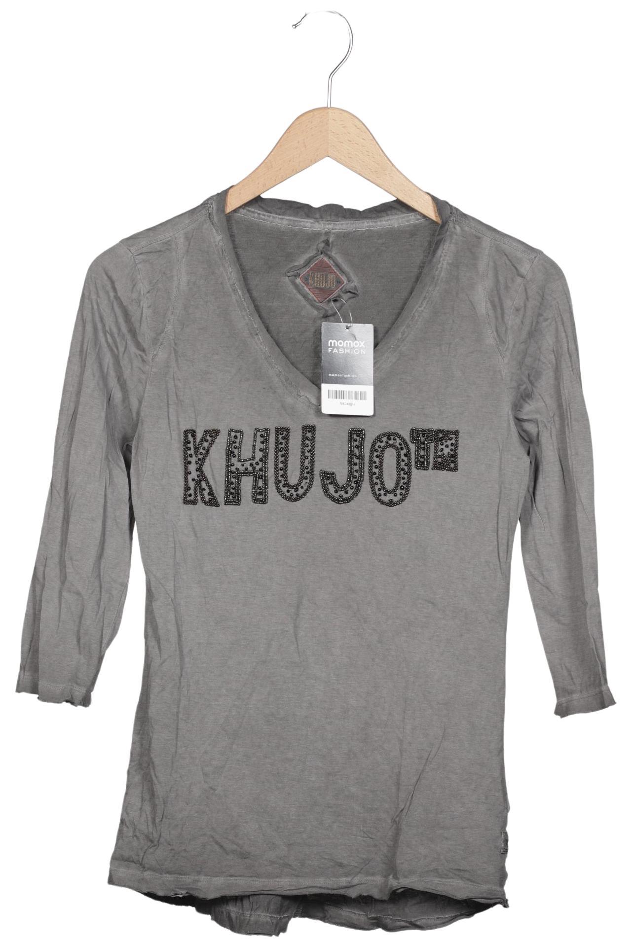 

Khujo Damen Langarmshirt, grau, Gr. 36