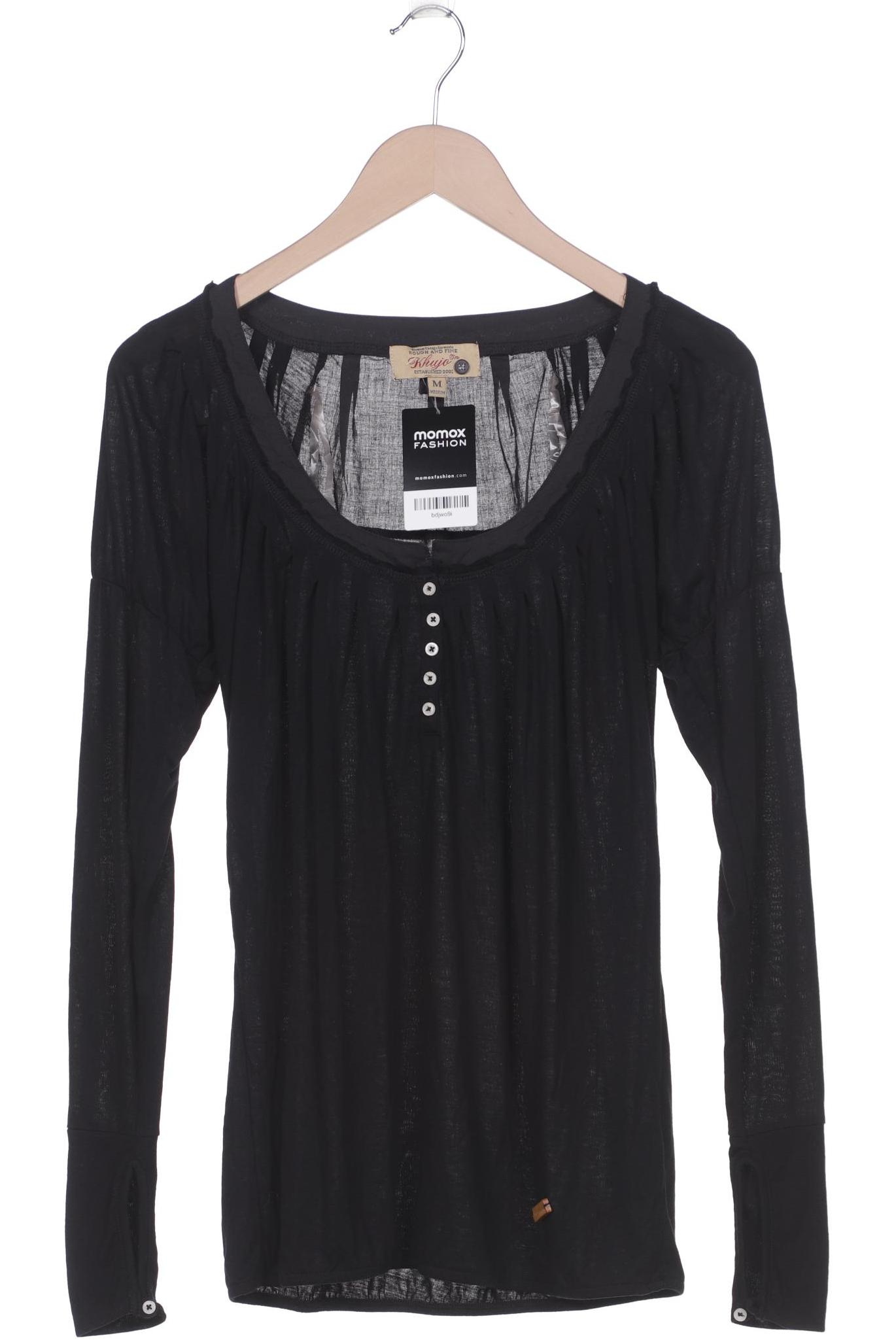 

Khujo Damen Langarmshirt, schwarz, Gr. 38
