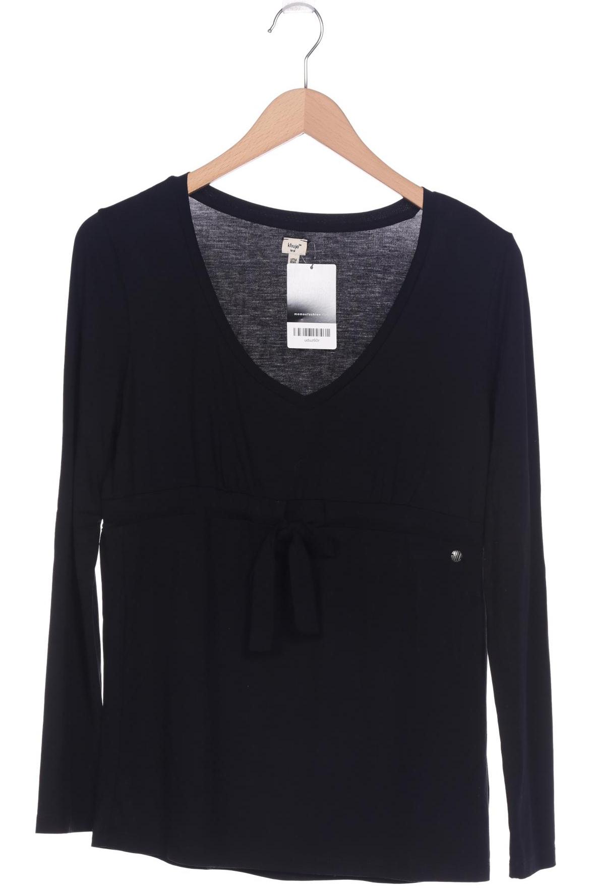 

Khujo Damen Langarmshirt, schwarz, Gr. 42