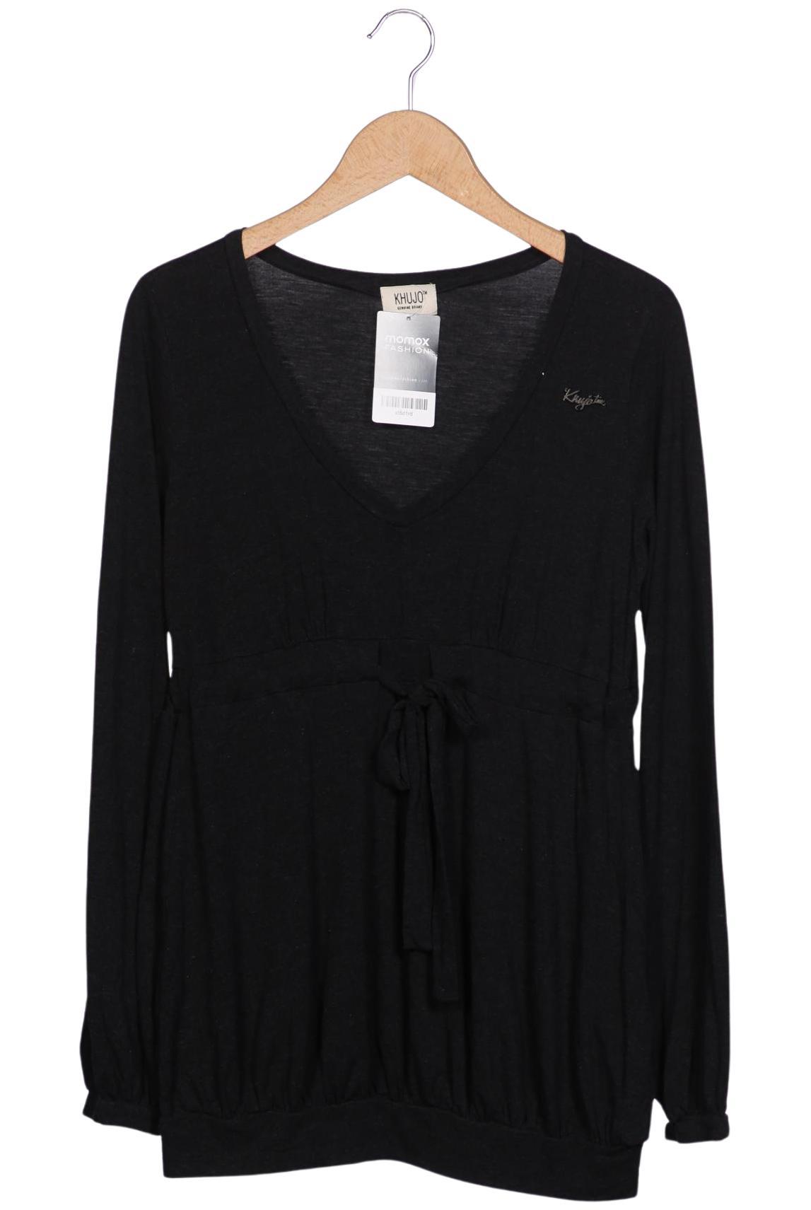 

Khujo Damen Langarmshirt, schwarz, Gr. 38