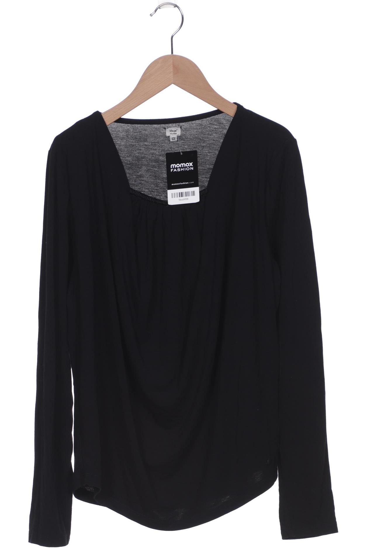 

Khujo Damen Langarmshirt, schwarz, Gr. 38