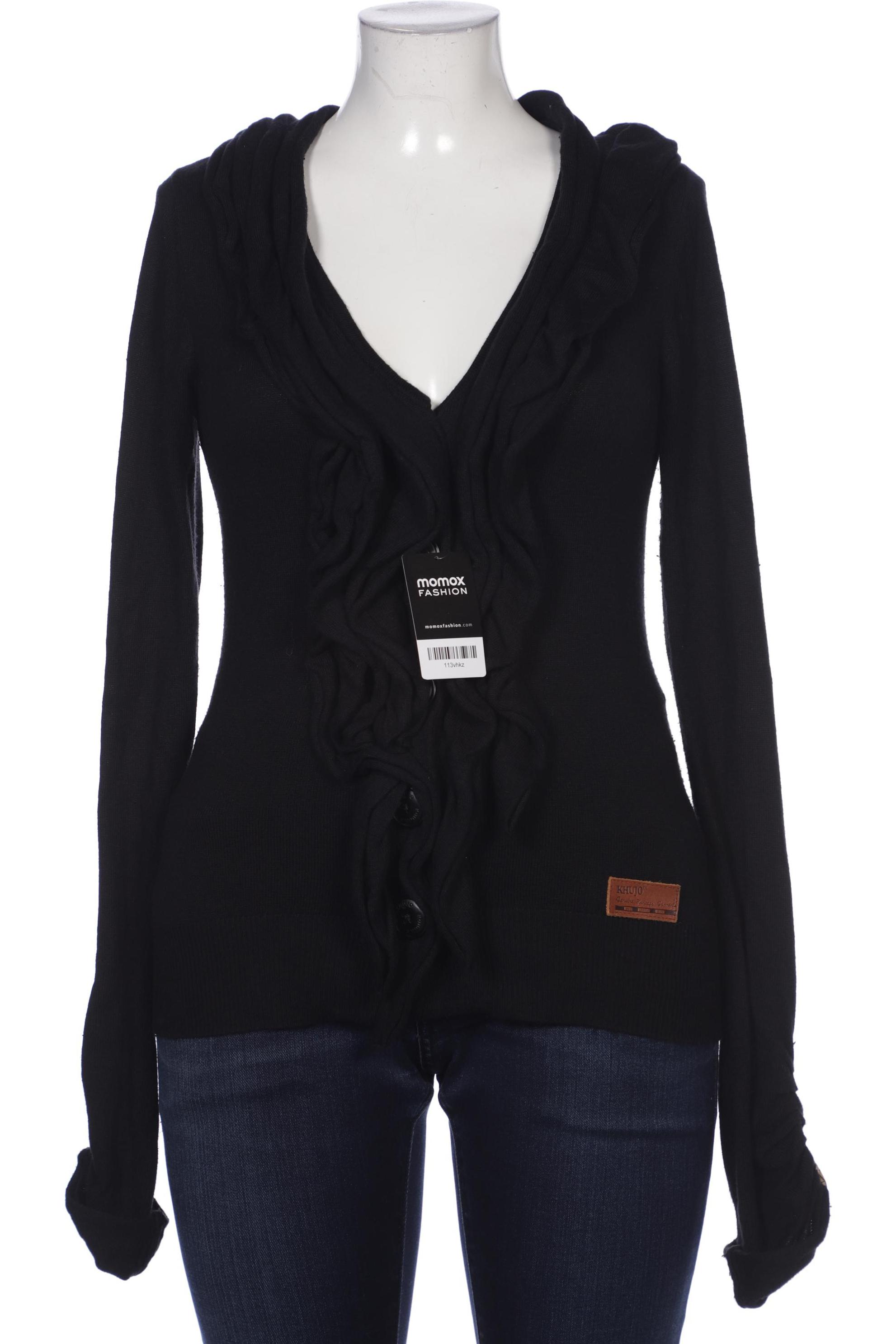 

Khujo Damen Strickjacke, schwarz, Gr. 42