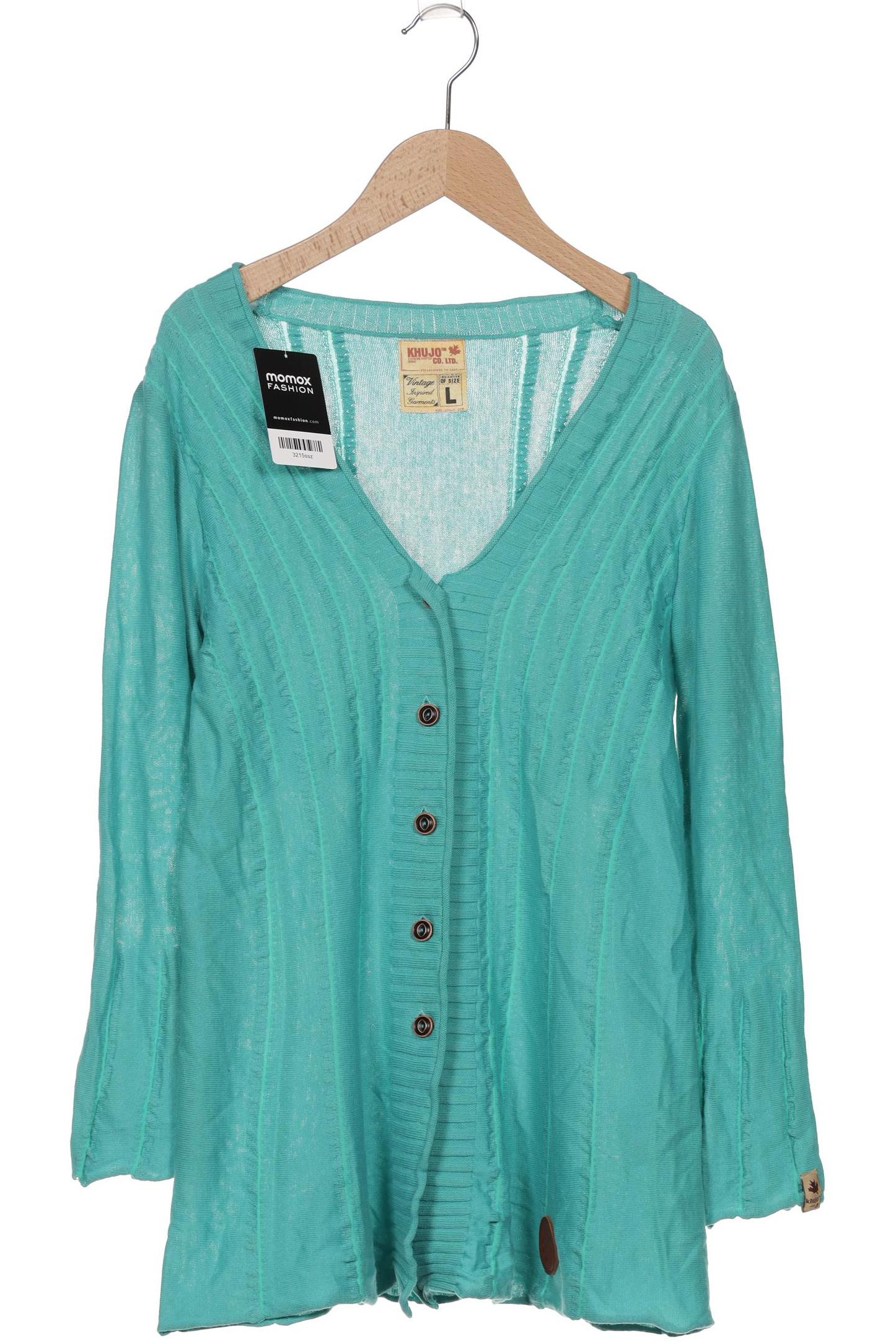 

Khujo Damen Strickjacke, türkis, Gr. 42