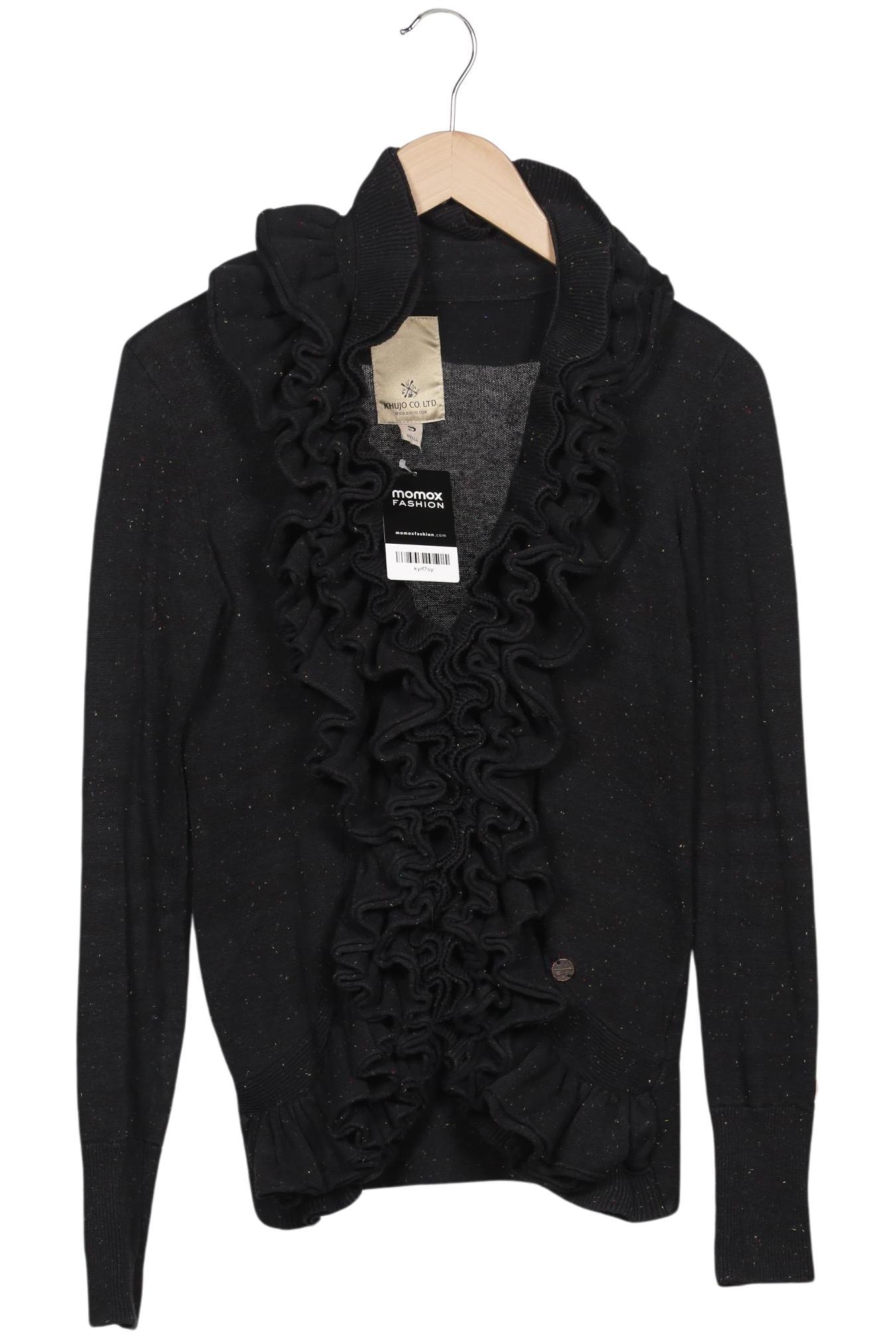 

Khujo Damen Strickjacke, schwarz, Gr. 36