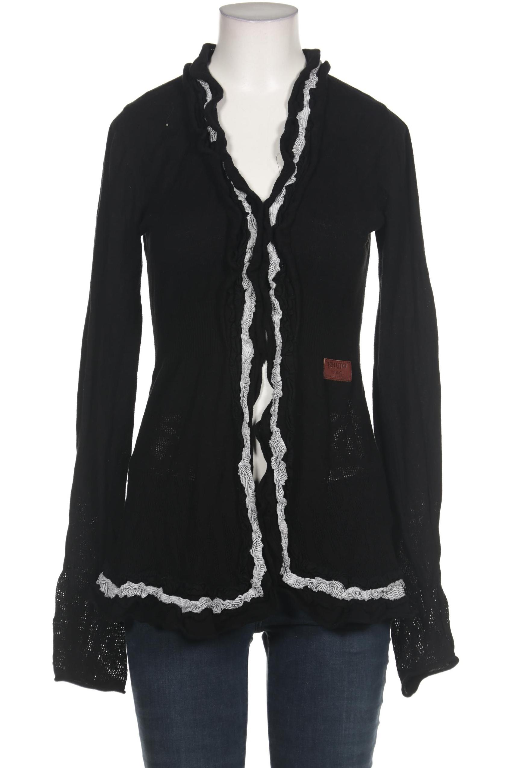 

Khujo Damen Strickjacke, schwarz, Gr. 38