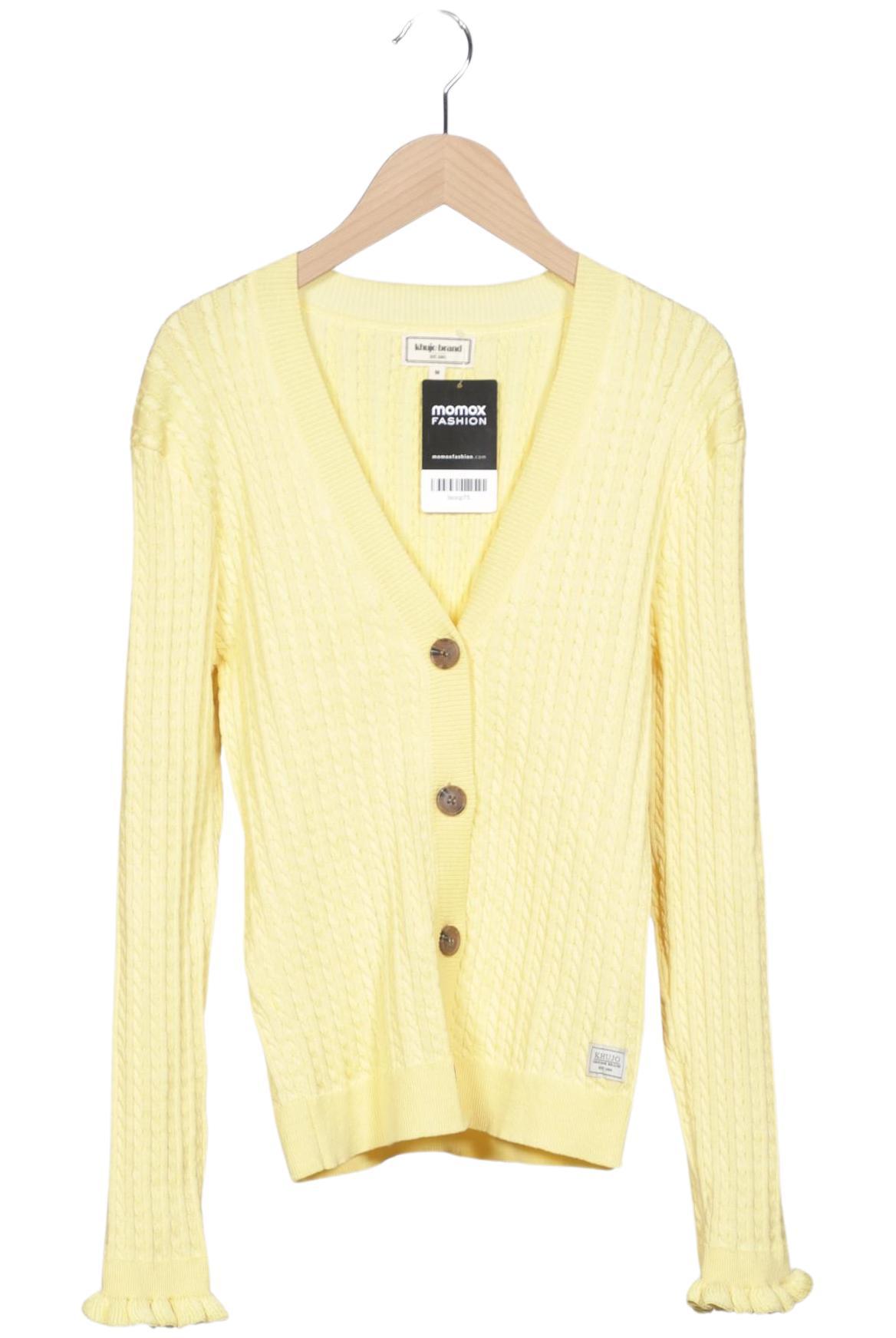 

Khujo Damen Strickjacke, gelb, Gr. 38
