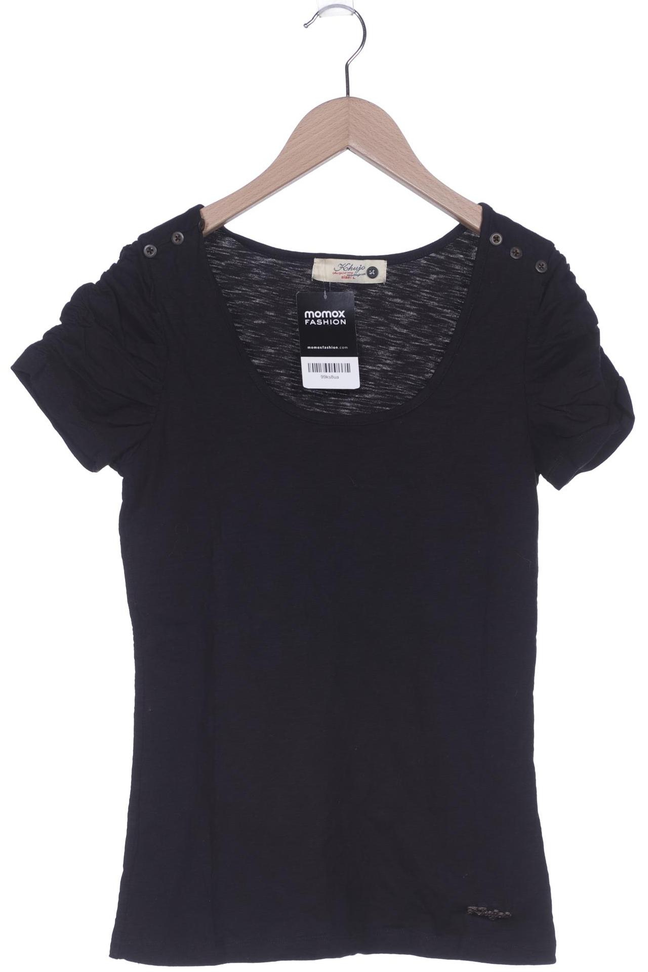 

Khujo Damen T-Shirt, schwarz