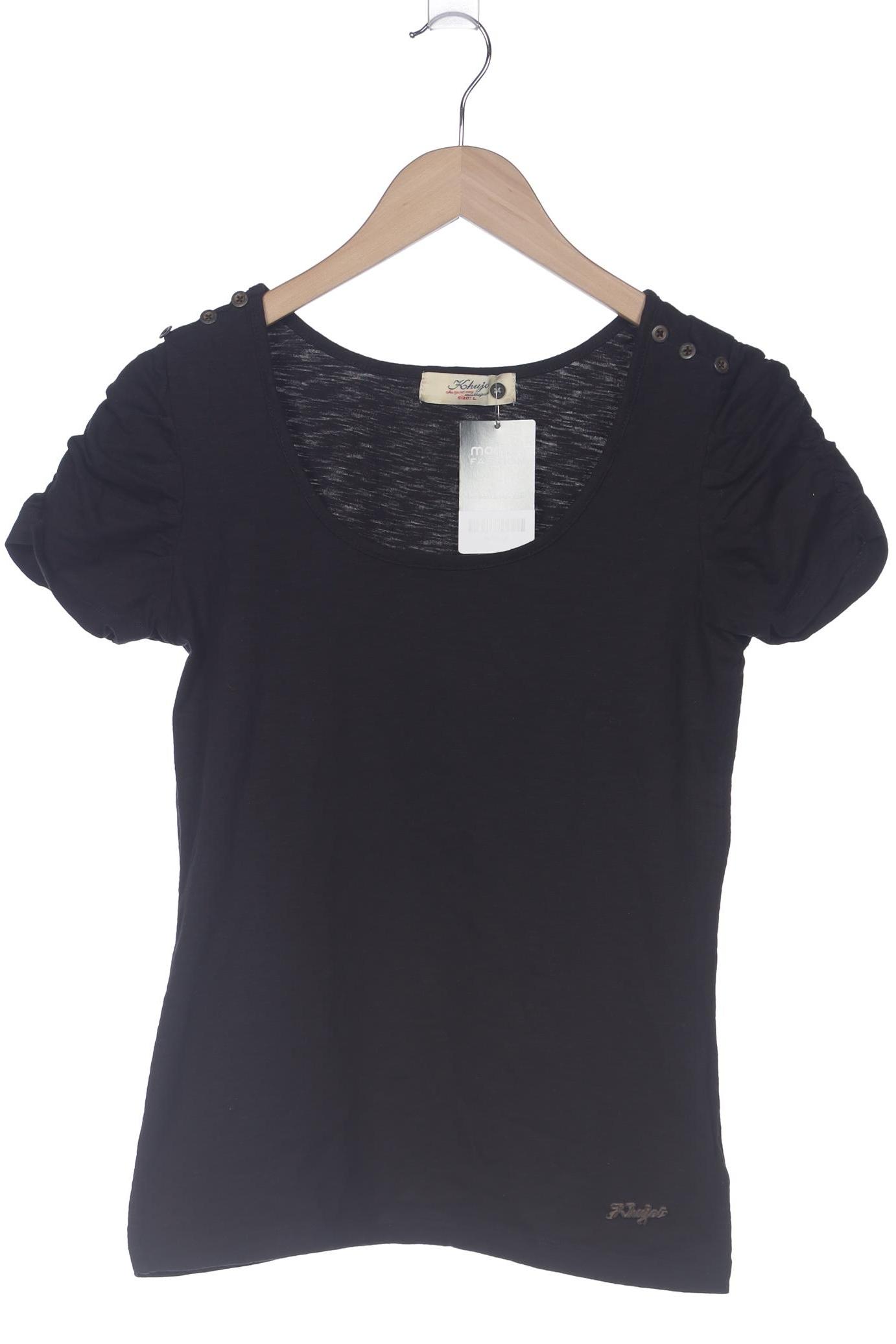 

Khujo Damen T-Shirt, schwarz, Gr. 42