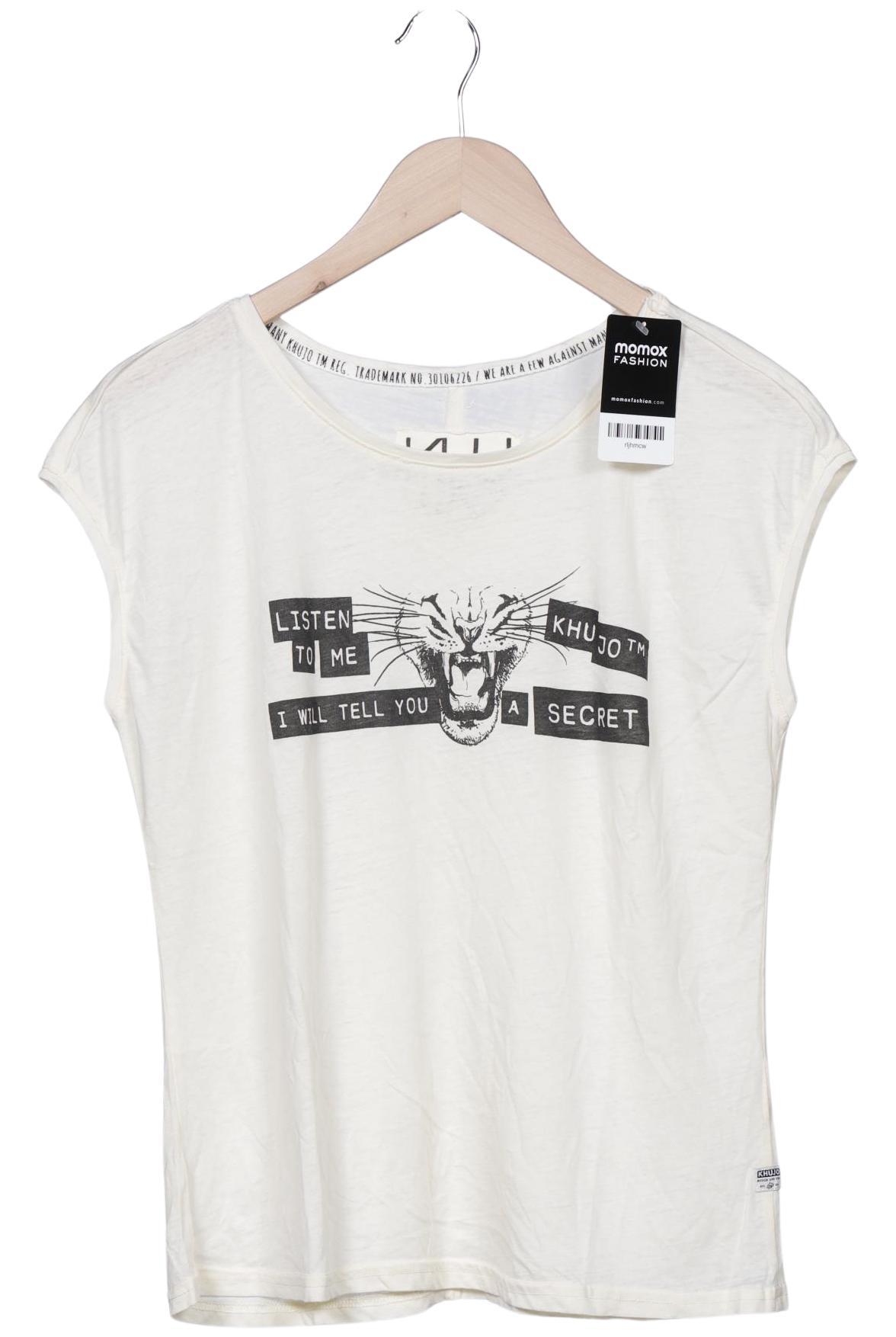 

Khujo Damen T-Shirt, cremeweiß, Gr. 36