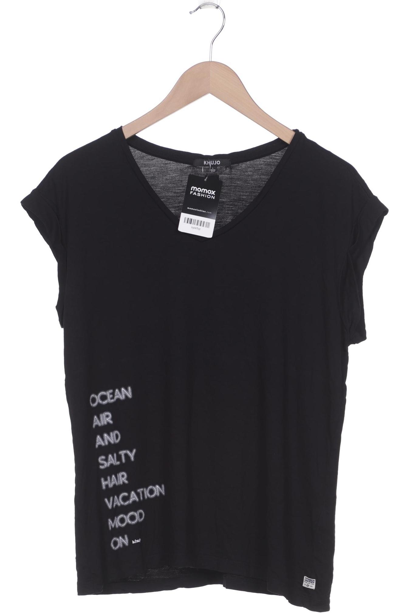 

Khujo Damen T-Shirt, schwarz