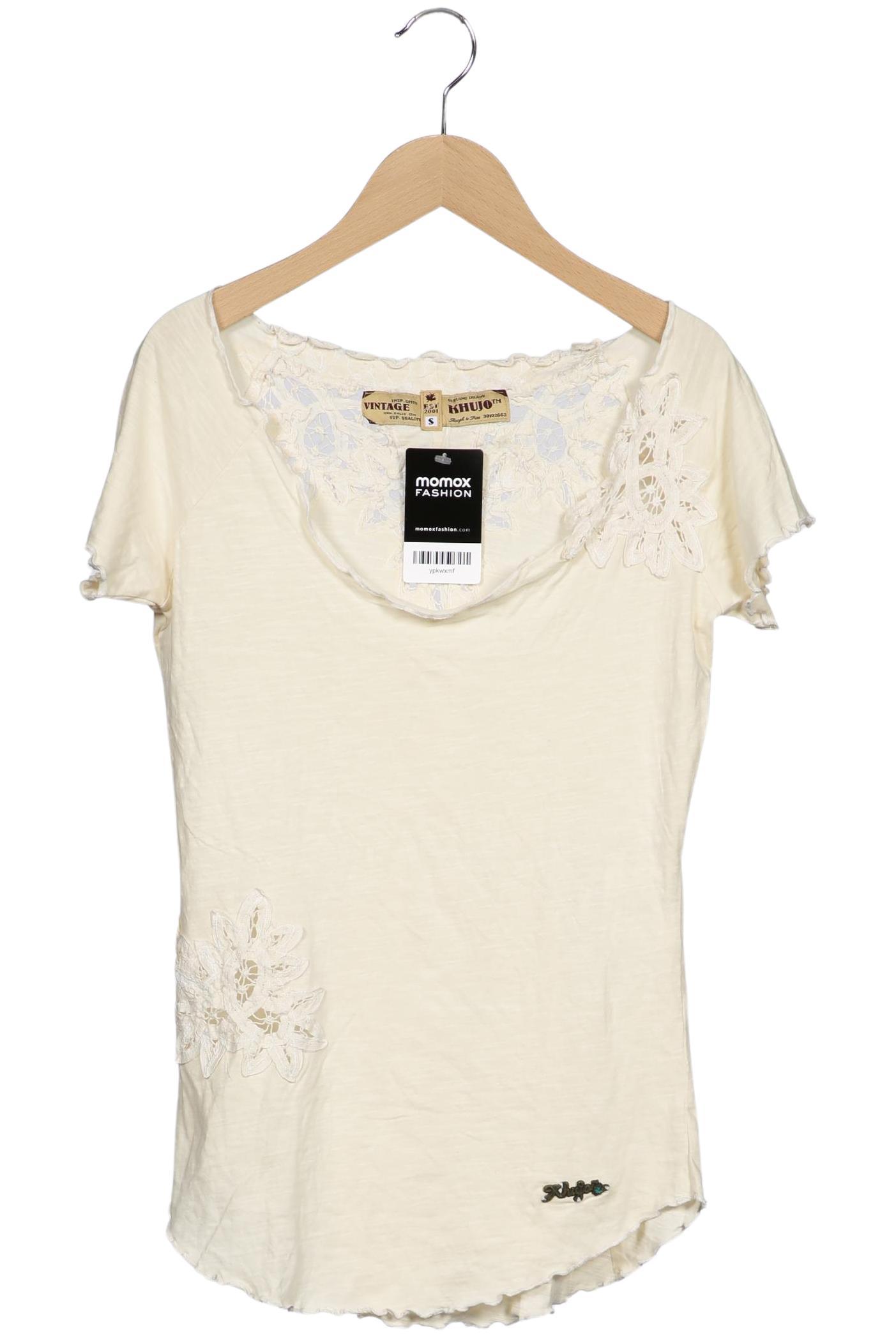

Khujo Damen T-Shirt, cremeweiß, Gr. 36