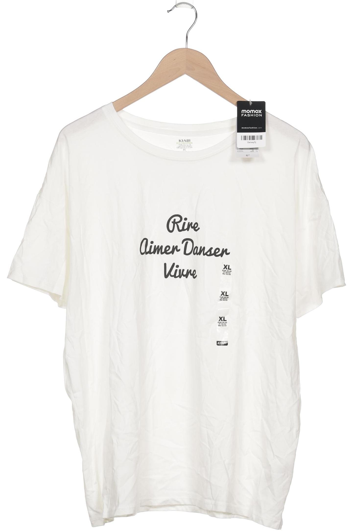 

Kiabi Damen T-Shirt, cremeweiß, Gr. 44