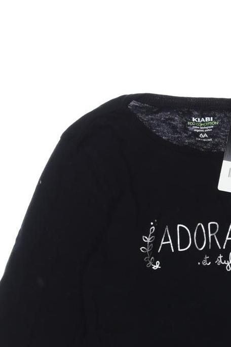 Thumbnail - Kiabi Mädchen Langarmshirt, schwarz, Gr. 110