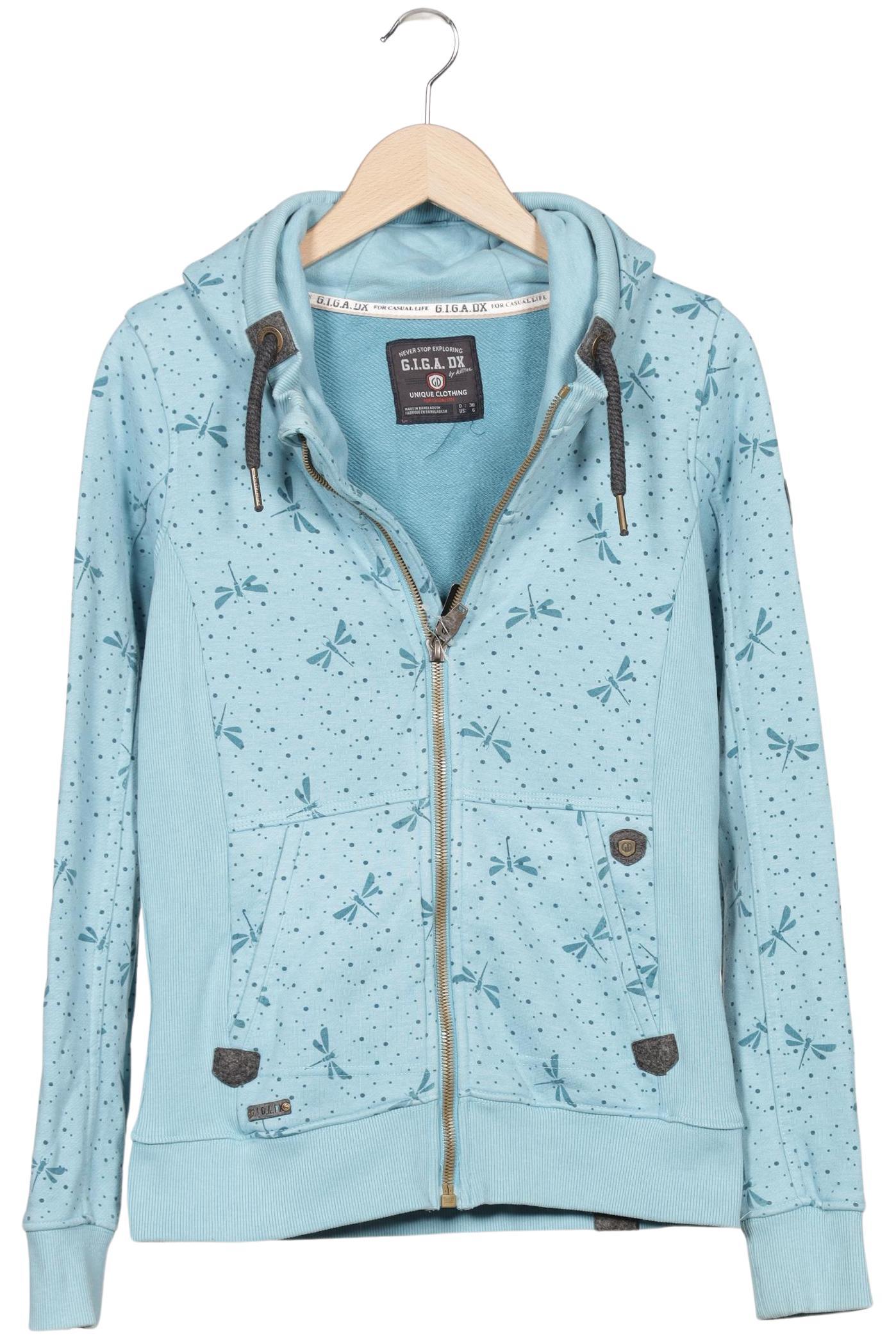 

killtec Damen Kapuzenpullover, hellblau, Gr. 36