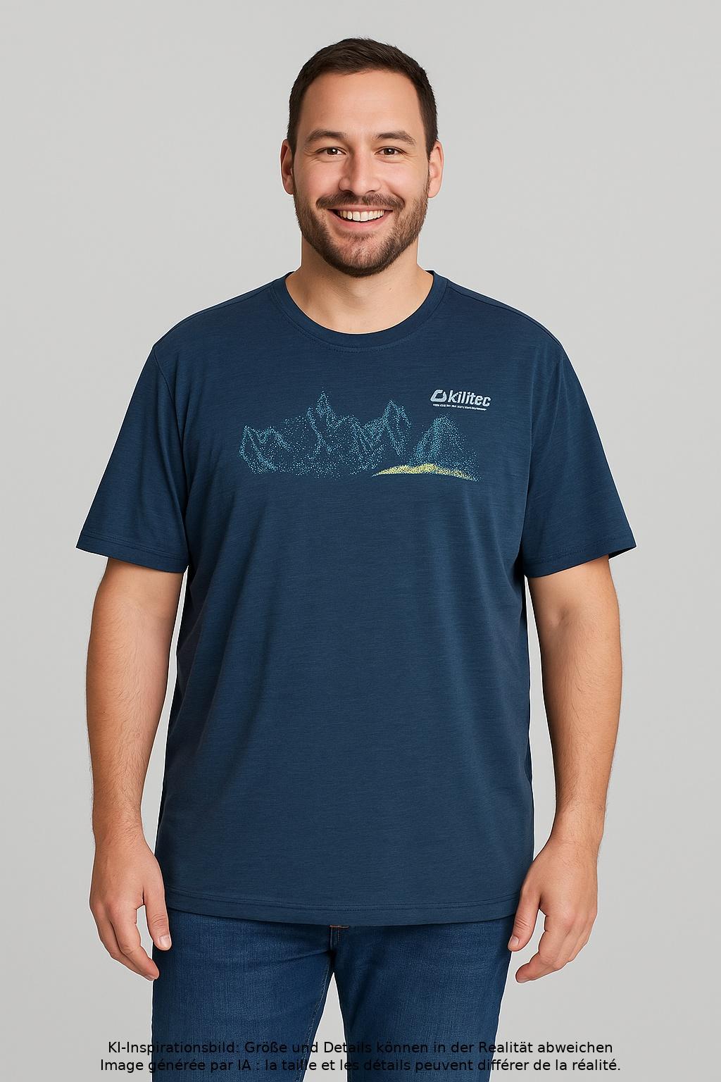 Thumbnail - killtec Herren T-Shirt, marineblau, Gr. 58