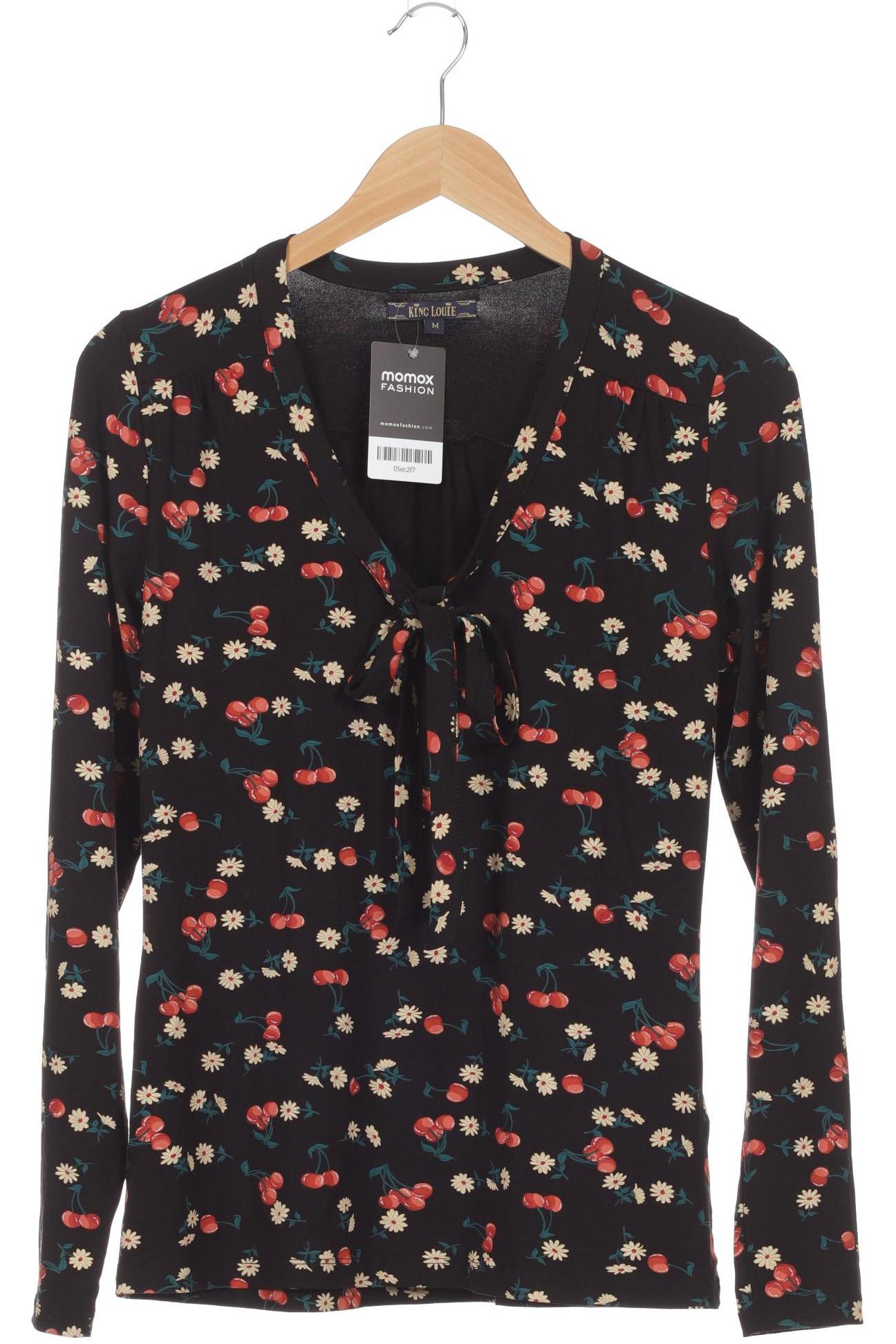 

King Louie Damen Langarmshirt, schwarz, Gr. 38