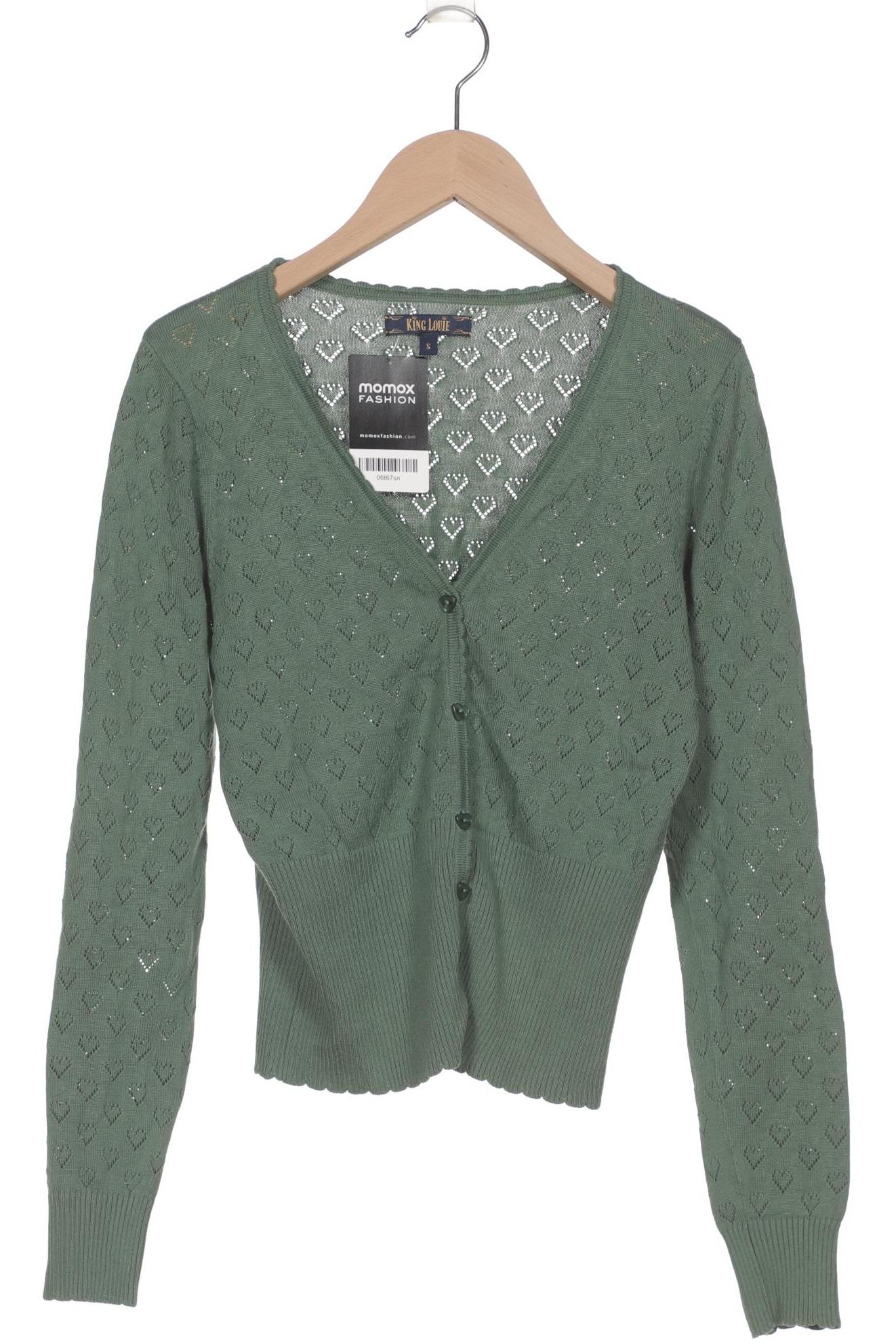 

King Louie Damen Strickjacke, grün, Gr. 36