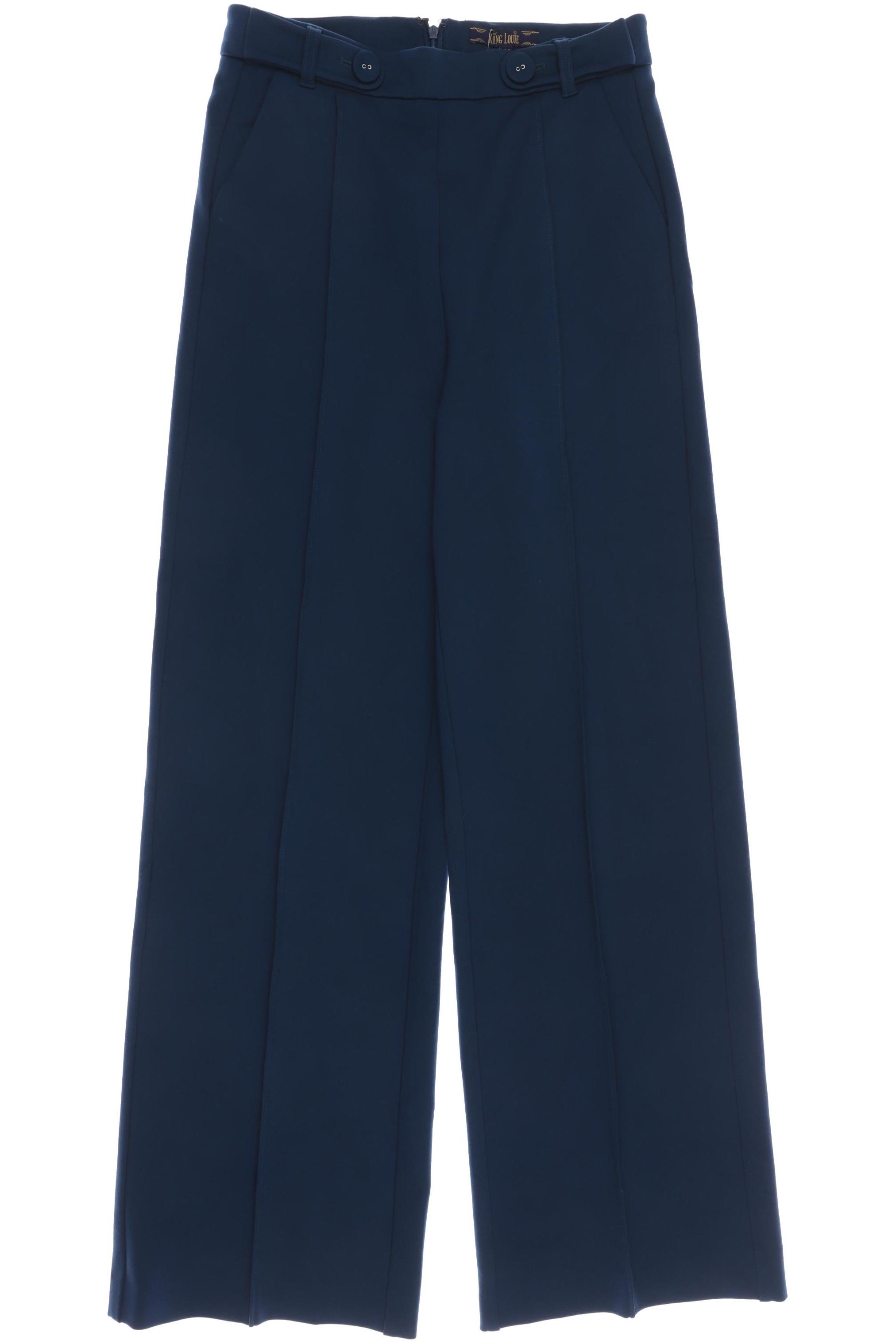 

King Louie Damen Stoffhose, blau, Gr. 36