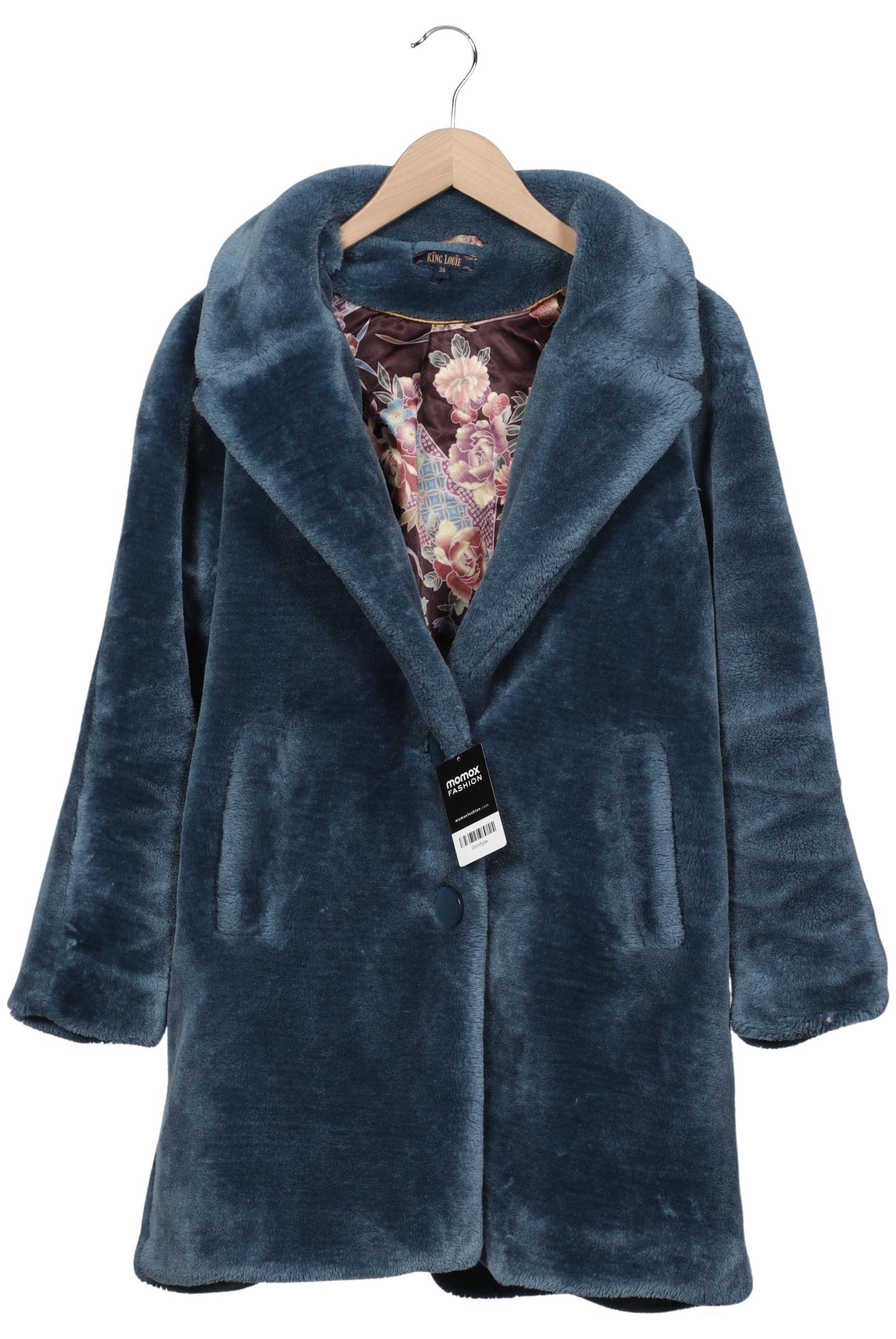 

King Louie Damen Mantel, blau, Gr. 36