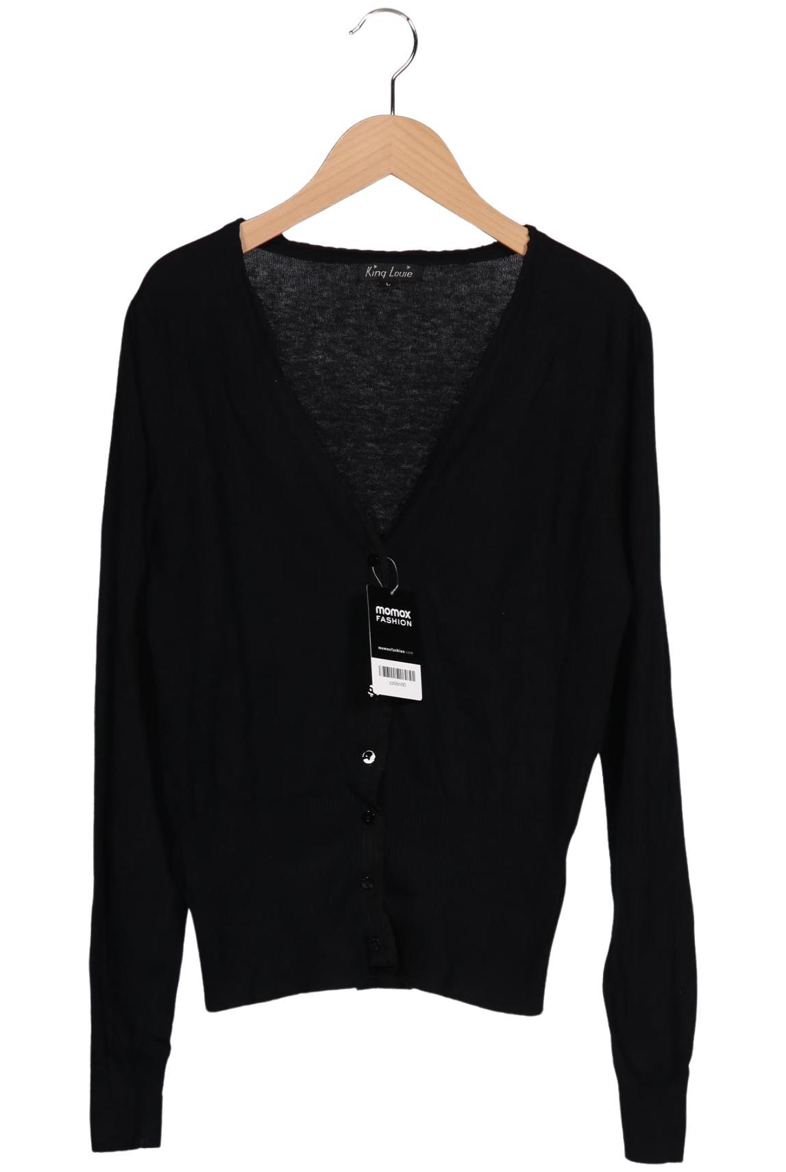 

King Louie Damen Strickjacke, schwarz, Gr. 42