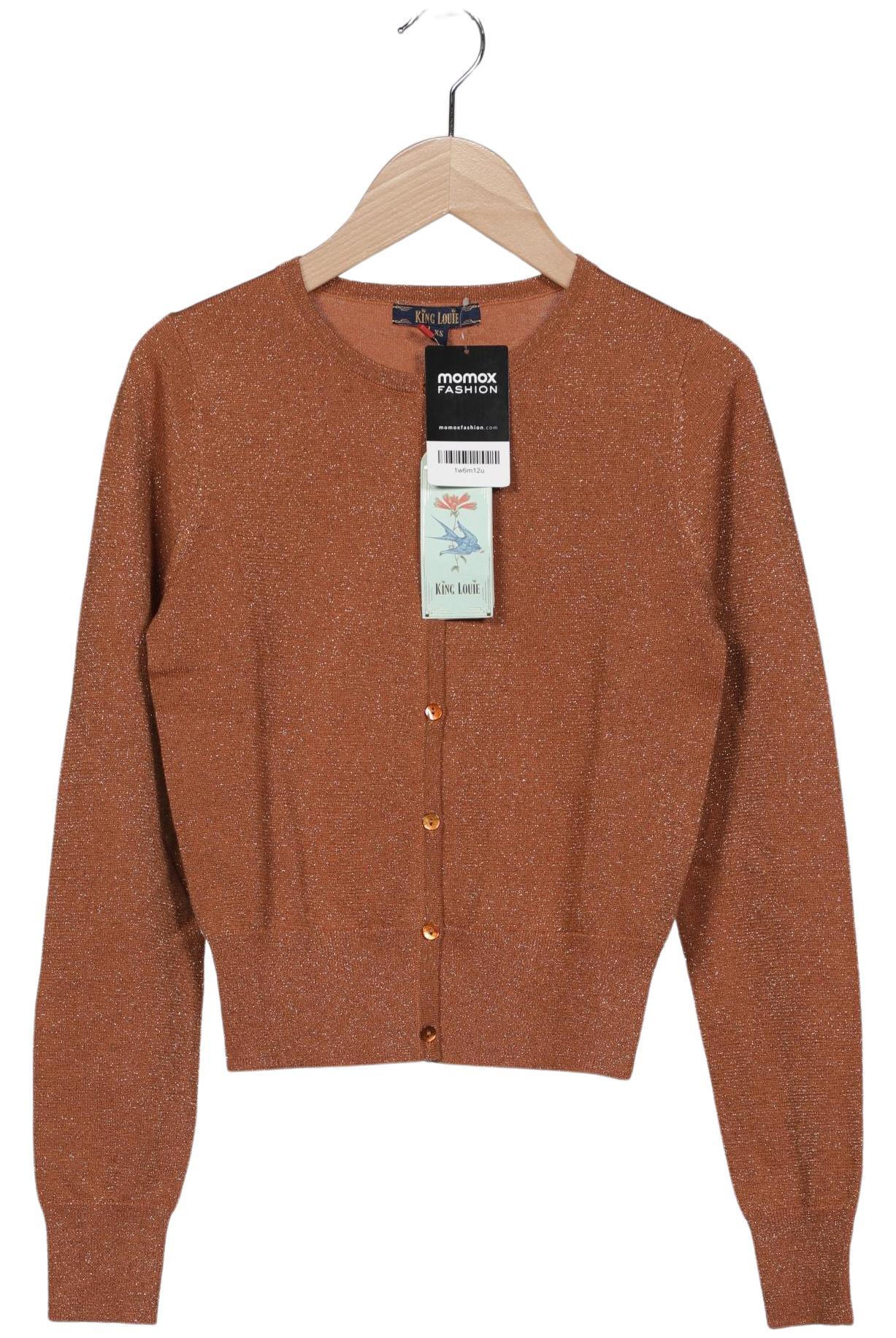 

King Louie Damen Strickjacke, braun, Gr. 34