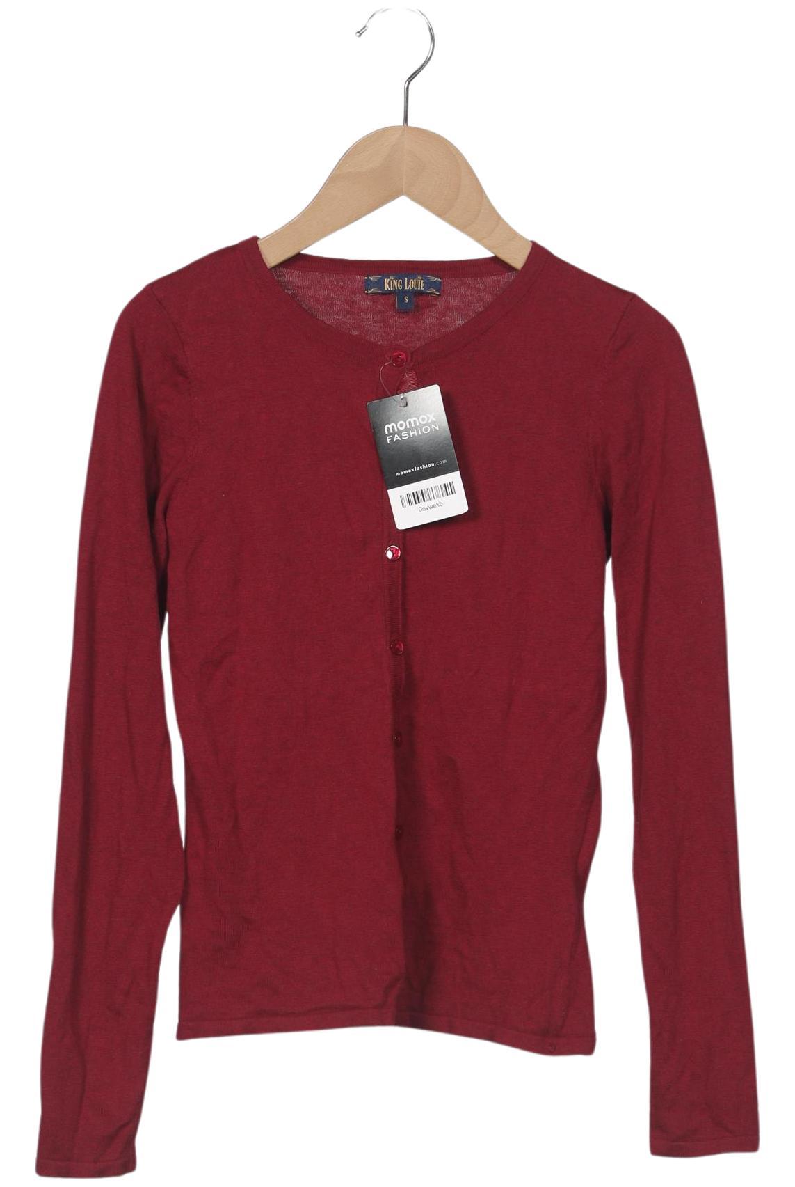 

King Louie Damen Strickjacke, rot, Gr. 36