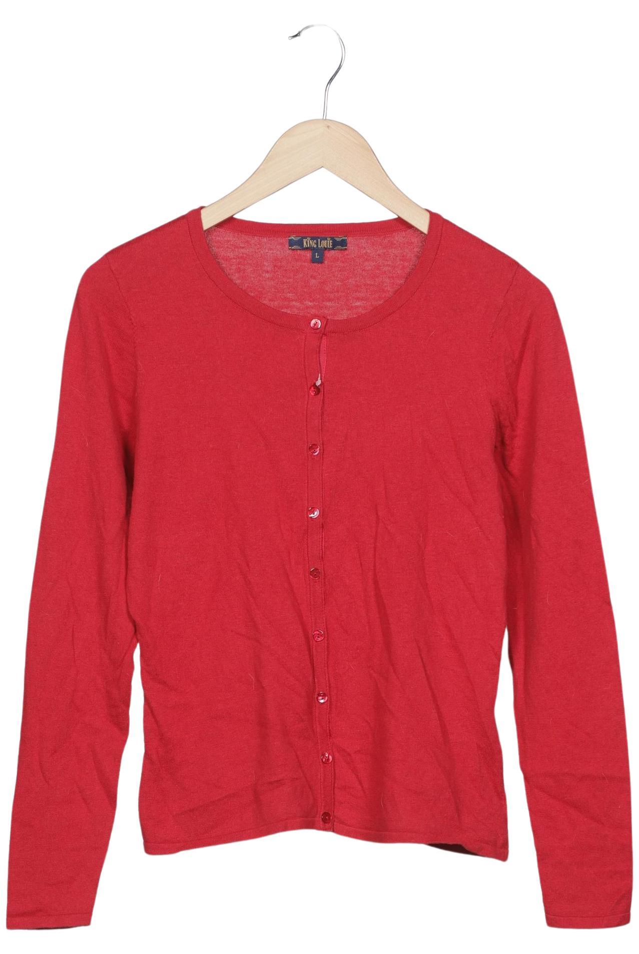 

King Louie Damen Strickjacke, rot, Gr. 42