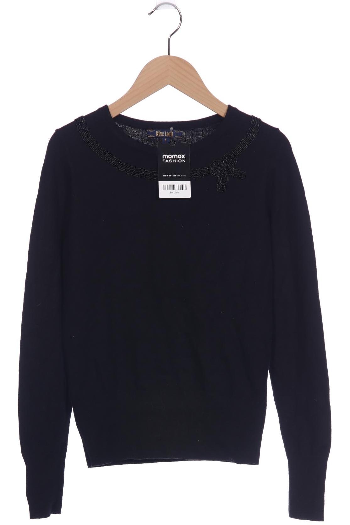 

King Louie Damen Pullover, schwarz, Gr. 36