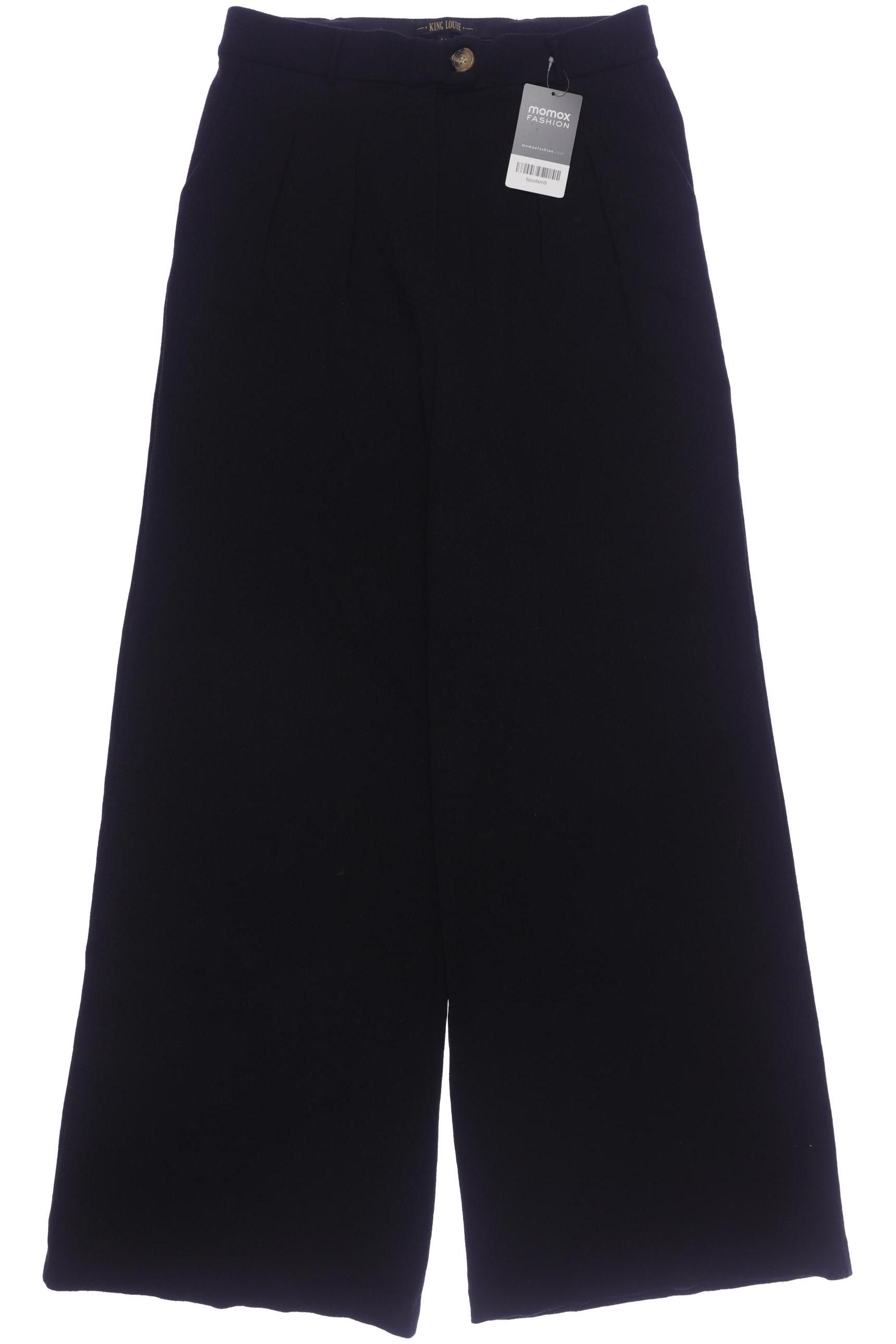 

King Louie Damen Stoffhose, schwarz, Gr. 0