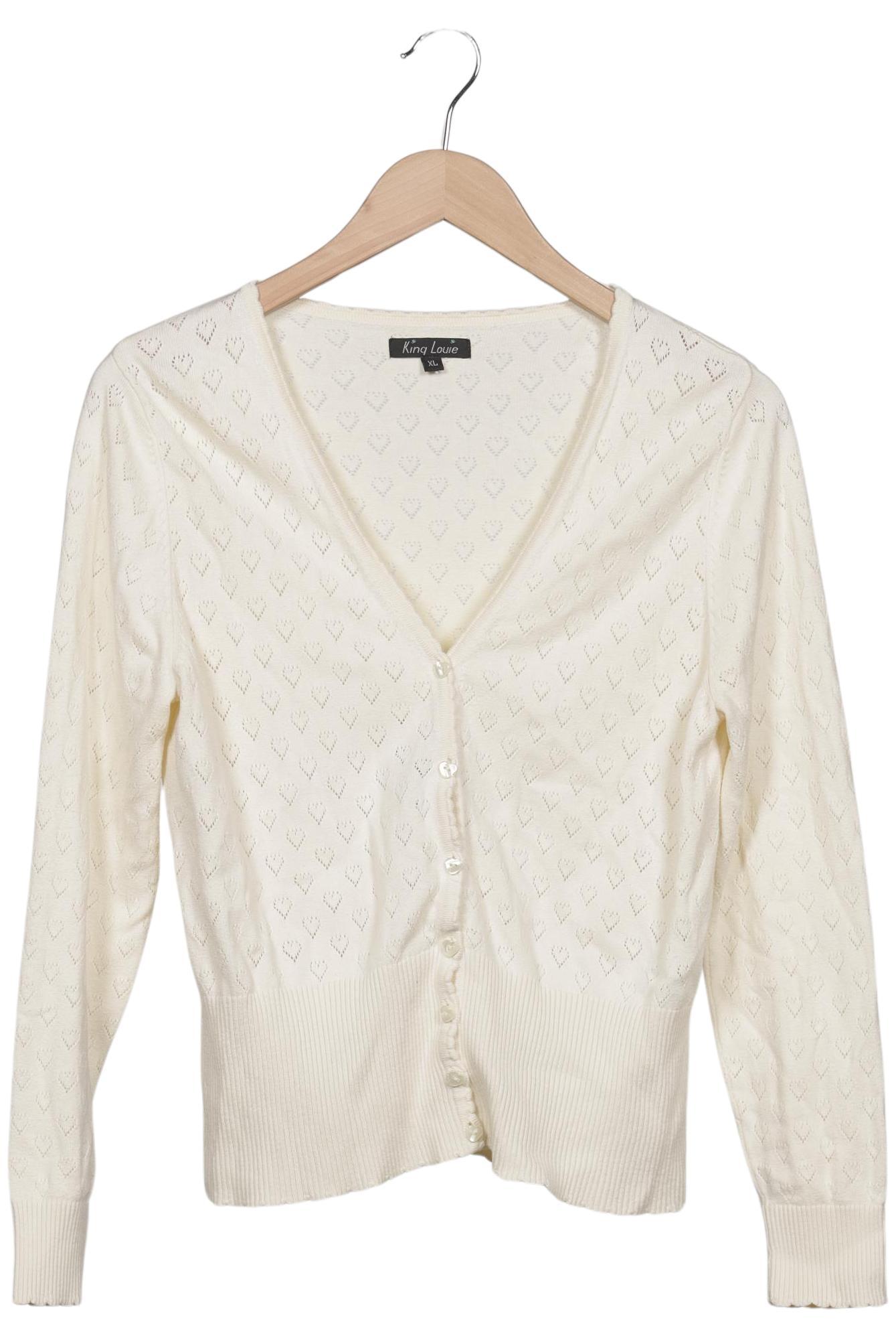 

King Louie Damen Strickjacke, cremeweiß, Gr. 44
