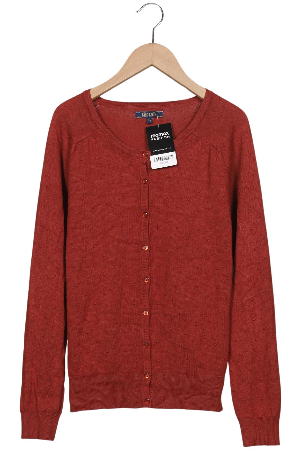 

King Louie Damen Strickjacke, rot, Gr. 44