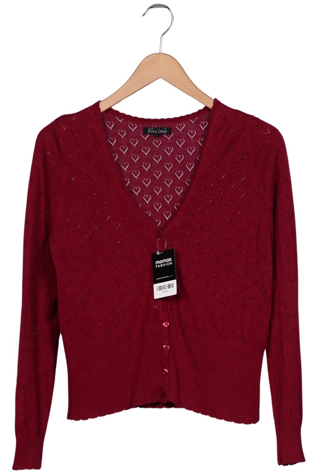 

King Louie Damen Strickjacke, bordeaux, Gr. 42