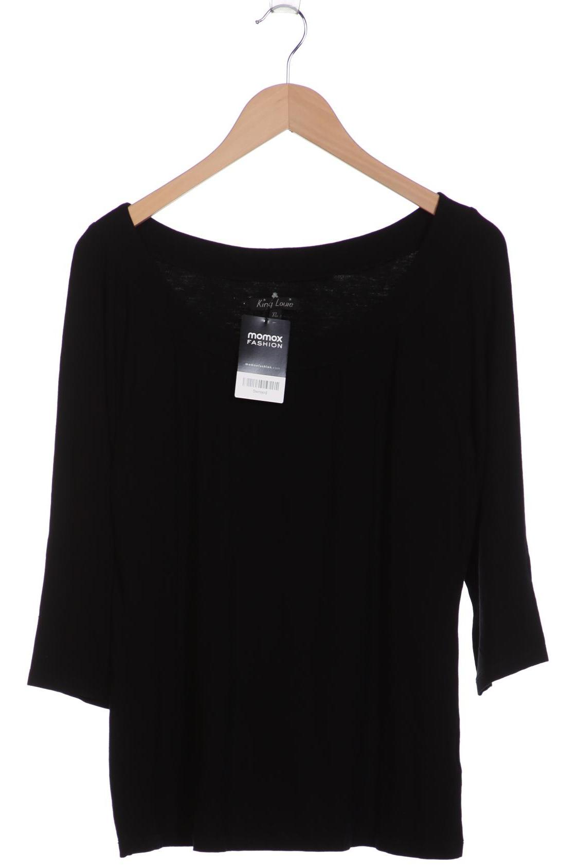 

King Louie Damen Langarmshirt, schwarz, Gr. 44