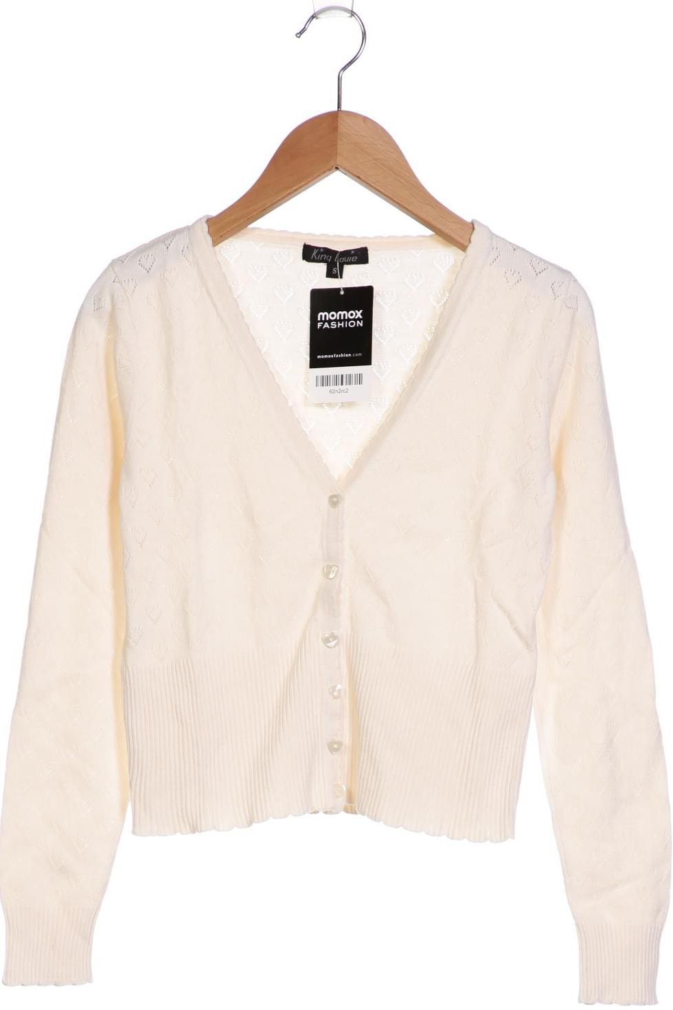 

King Louie Damen Strickjacke, cremeweiß, Gr. 36
