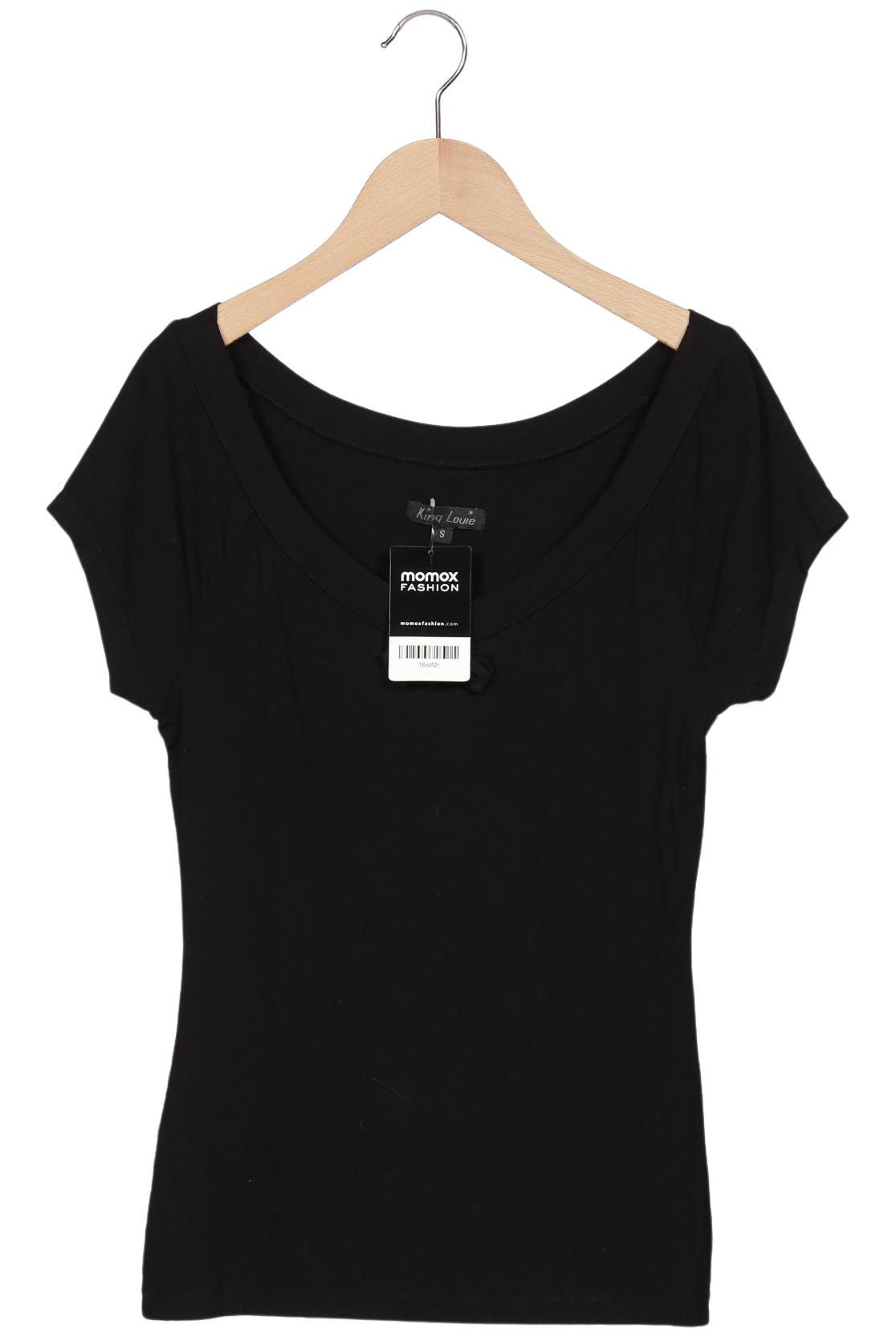 

King Louie Damen T-Shirt, schwarz, Gr. 36